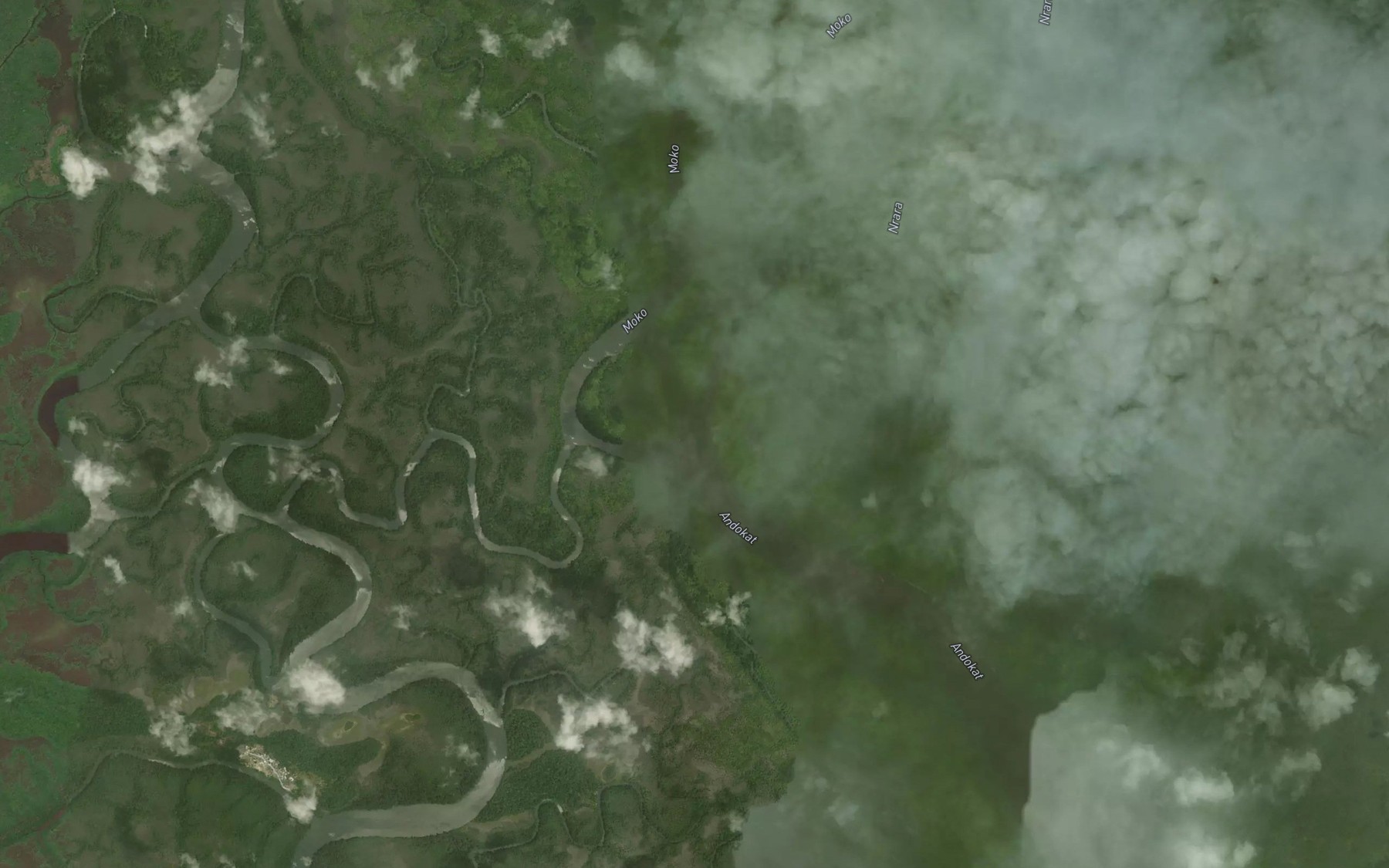 Satellite map of the Moko