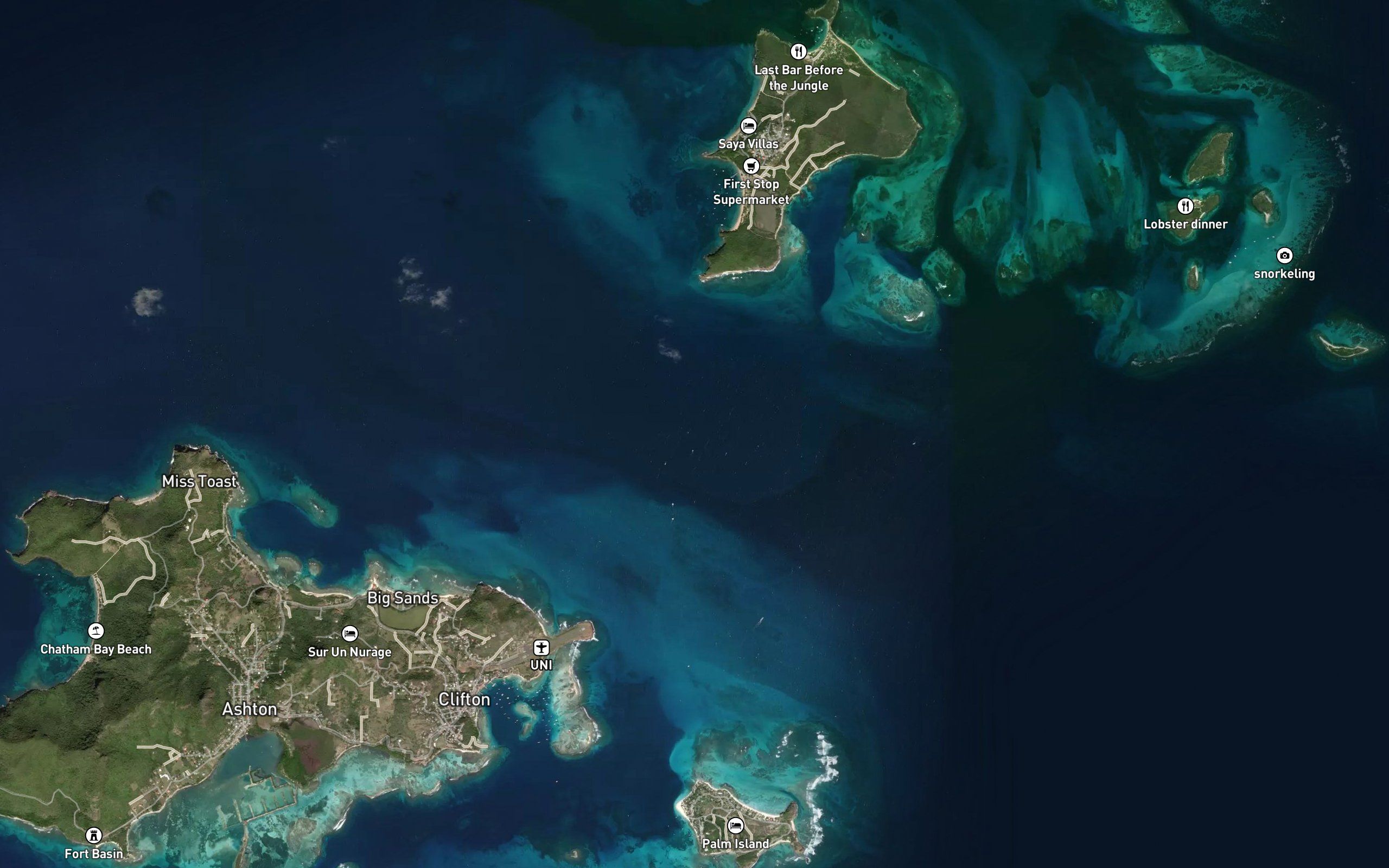South Mayreau Channel