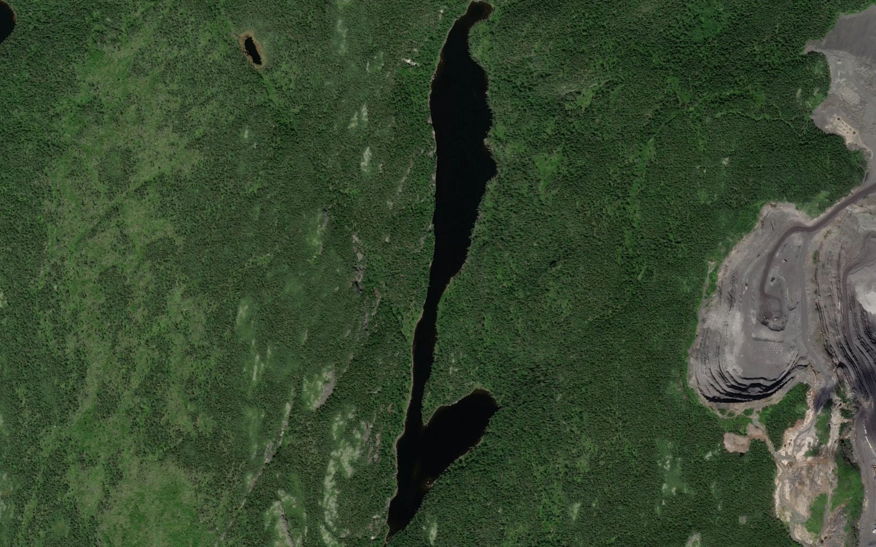 Satellite map of the Lac Mo