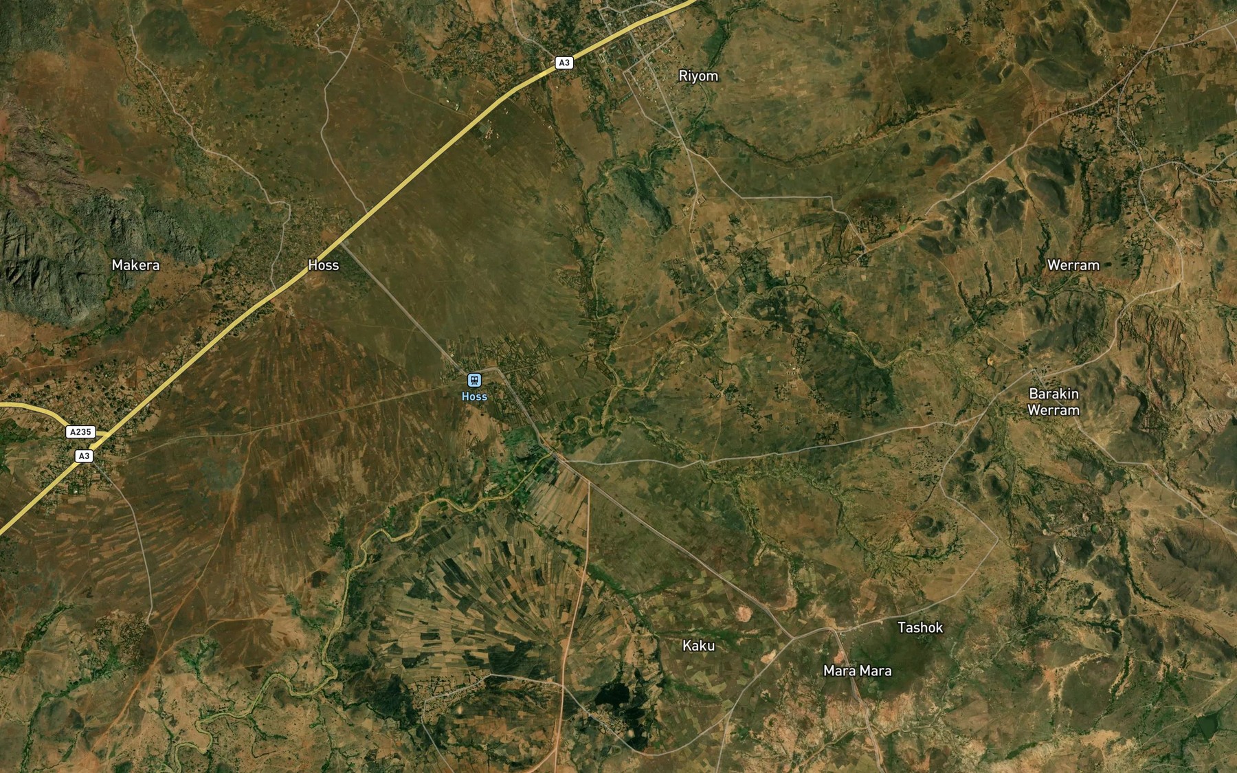 Satellite map of the Kuru