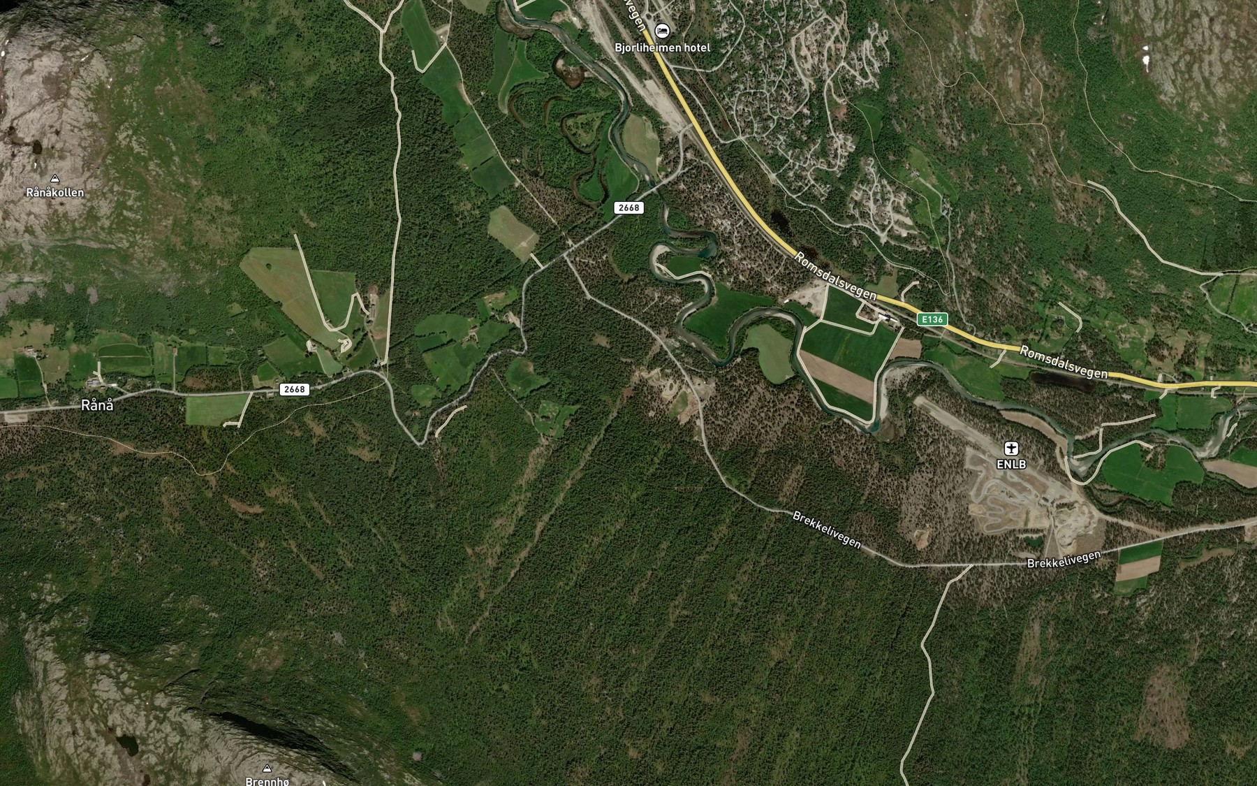 Satellite map of the Motjonnet