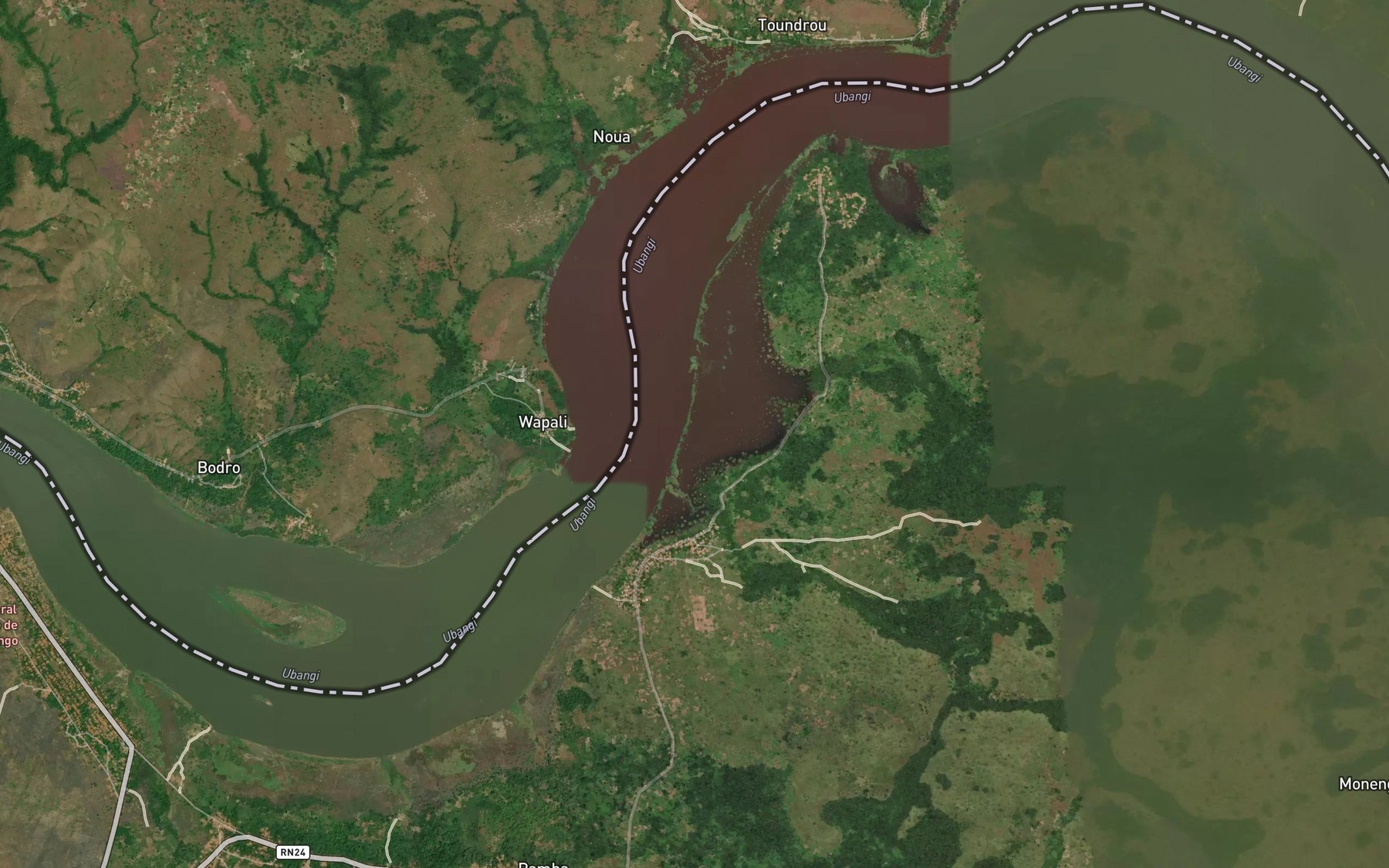 Satellite map of the Besembi