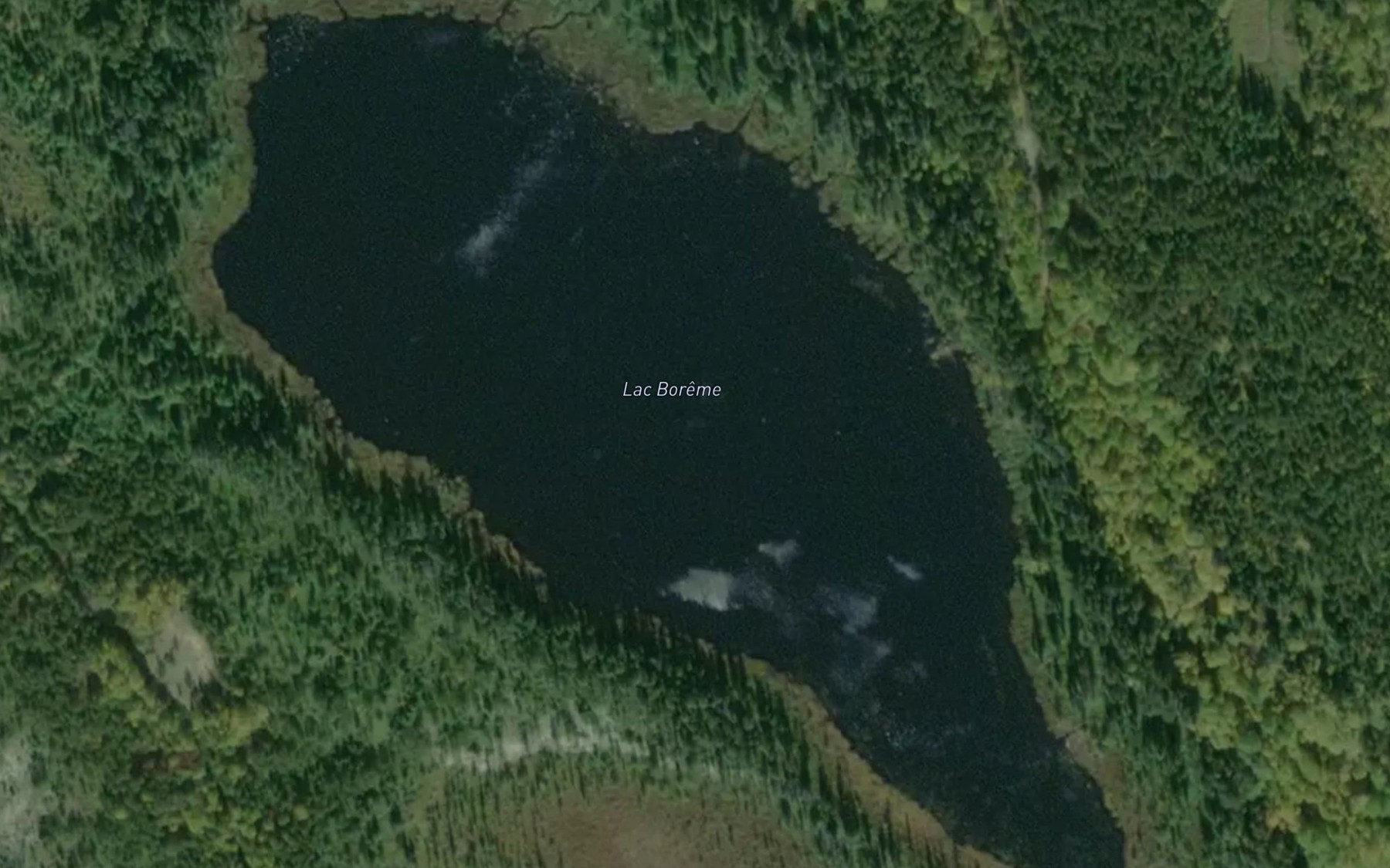 Satellite map of the Lac Boreme
