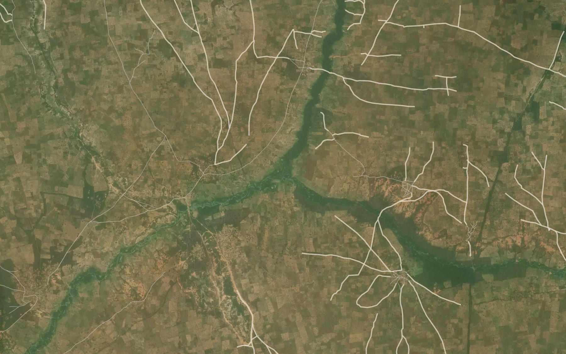 Satellite map of the River Yanpere