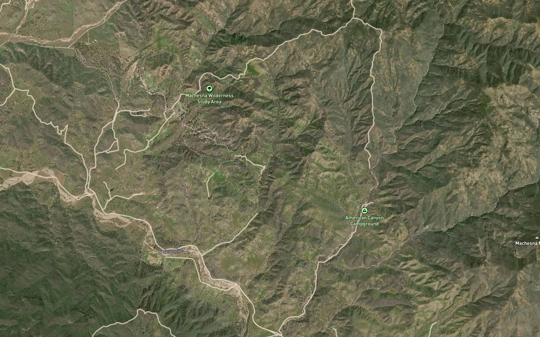 Satellite map of the Douglas Spring