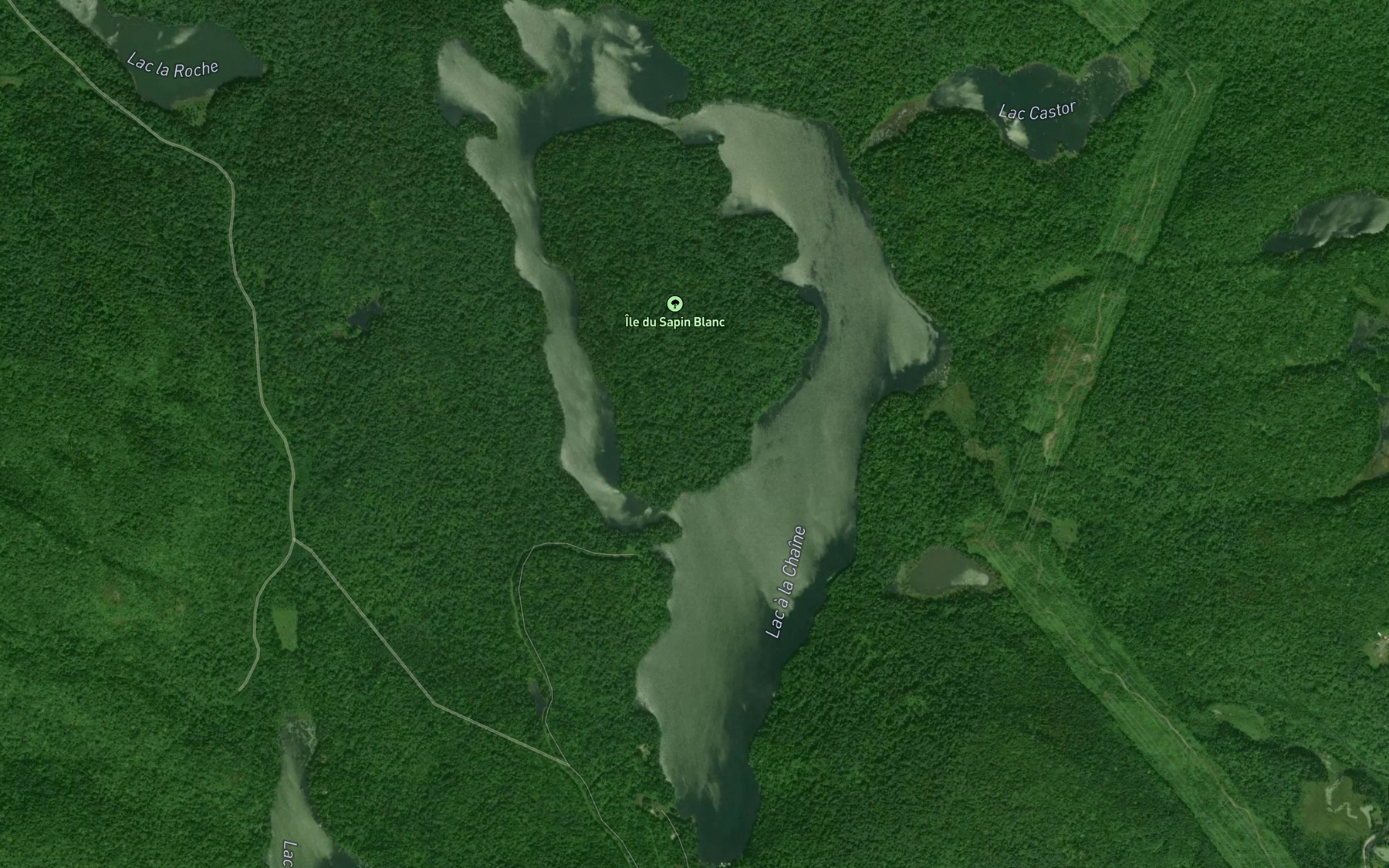 Satellite map of the Lac a la Chaine