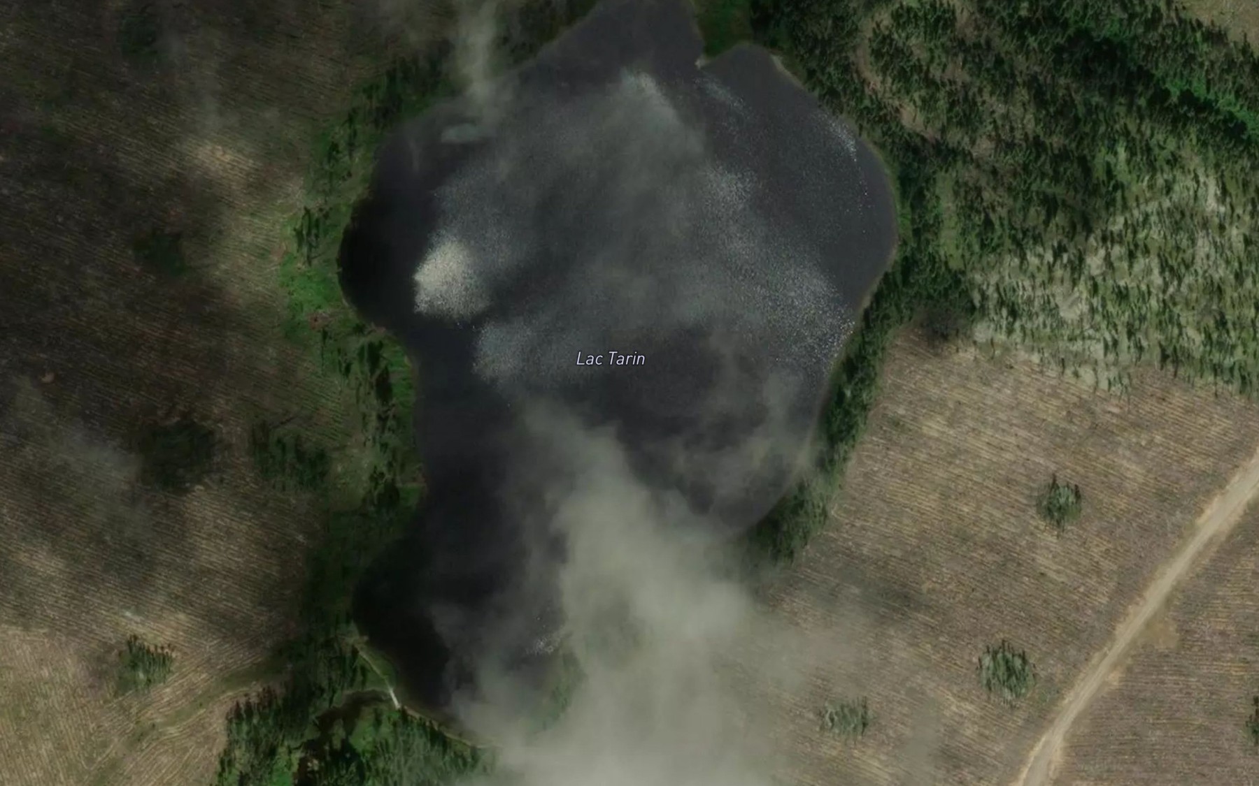 Satellite map of the Lac Tarin