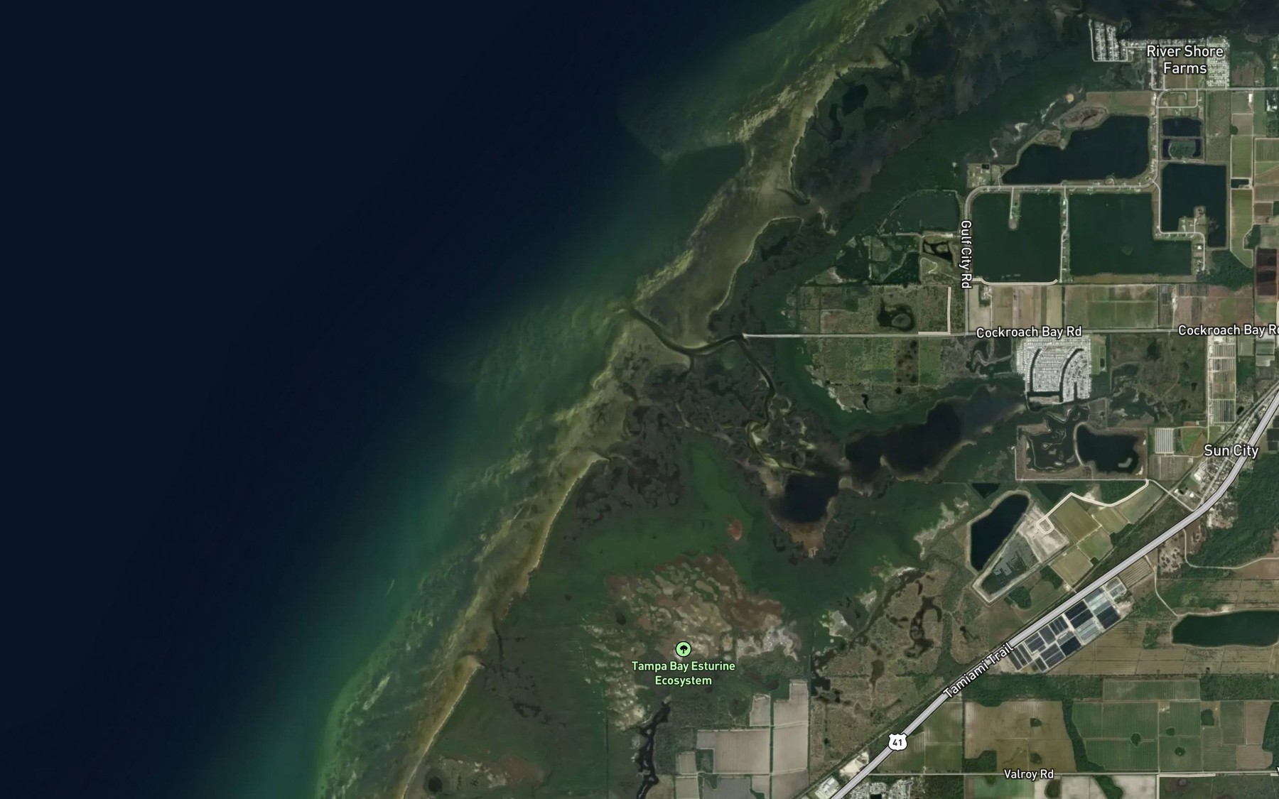 Satellite map of the Big Cockroach Pass