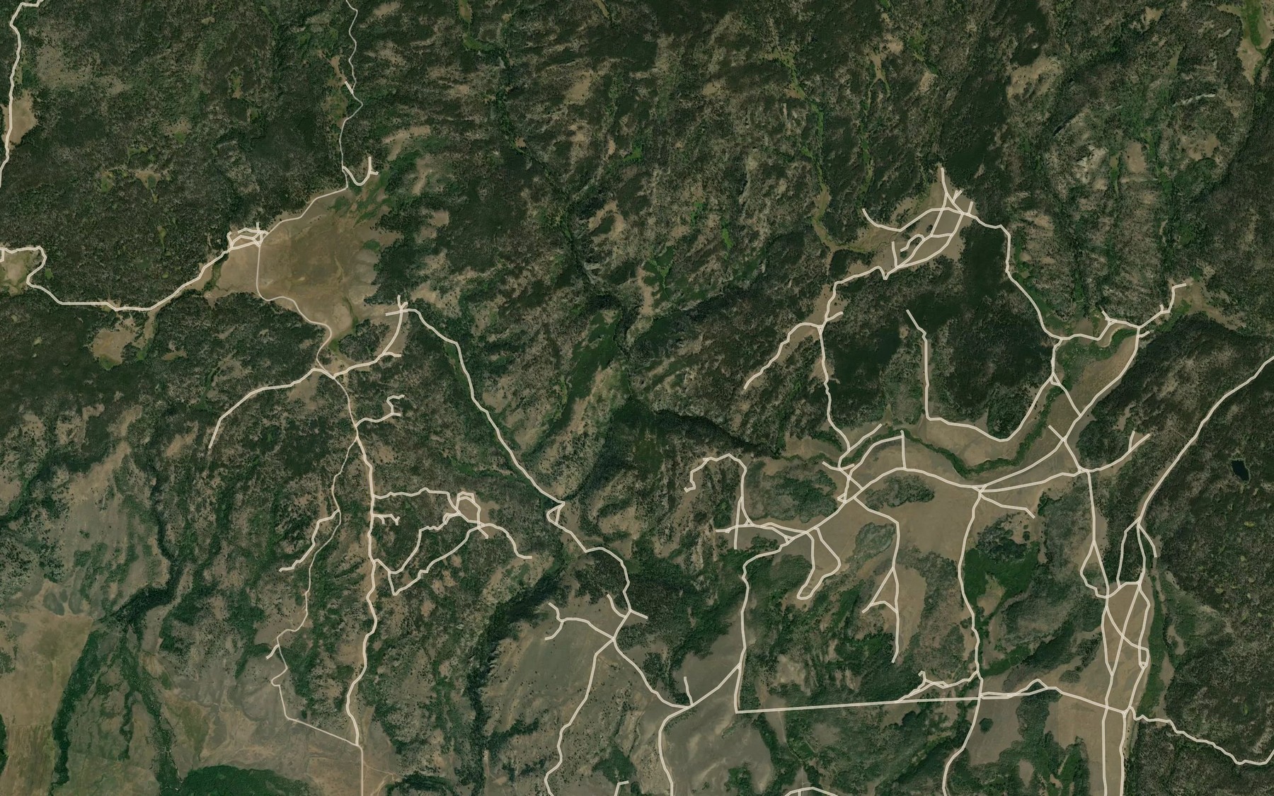 Satellite map of the East Fork Sagebrush Creek