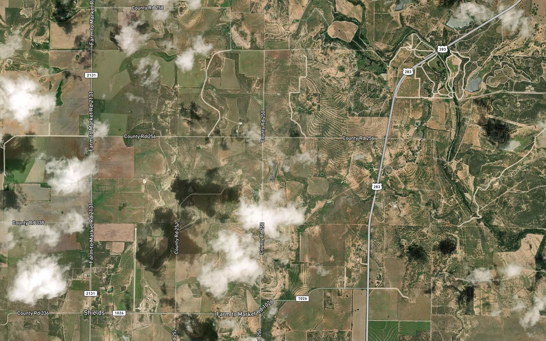 Satellite map of the Soil Conservation Service Site 17 Reservoir