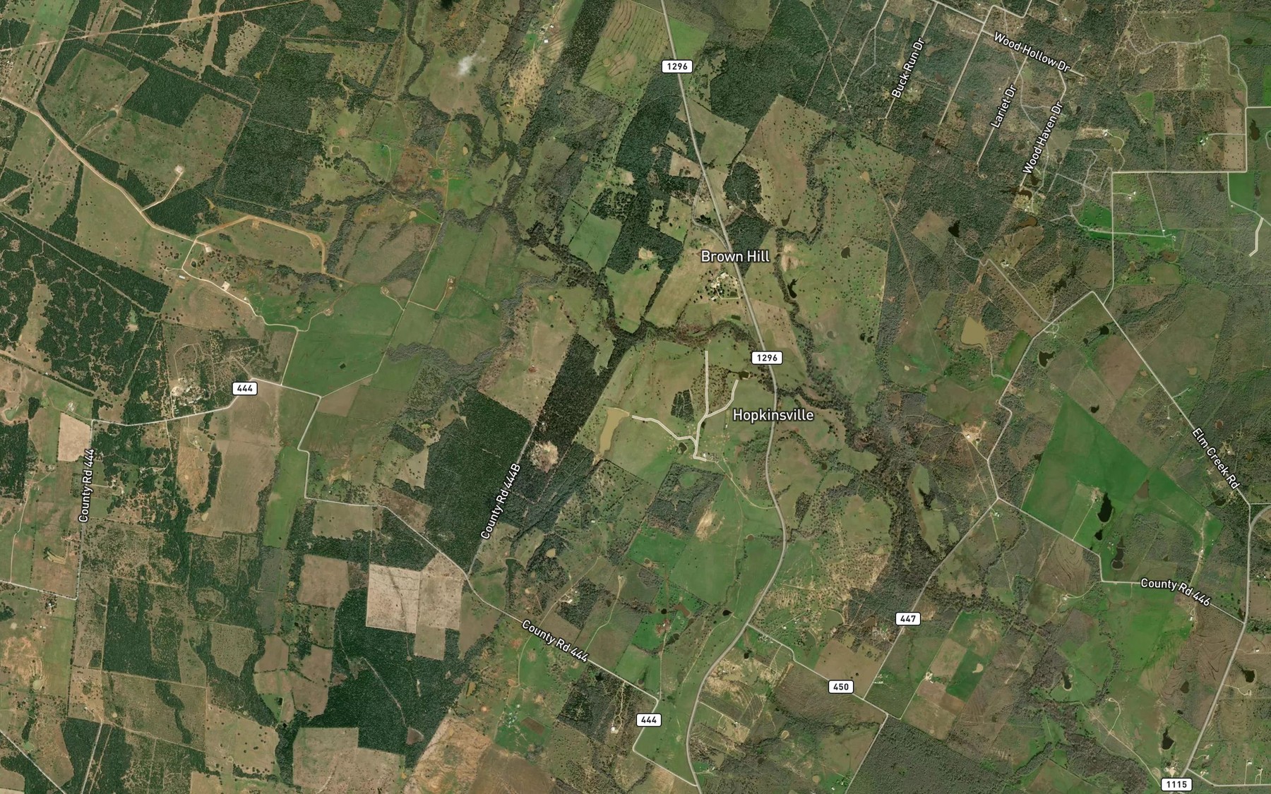 Satellite map of the Portales Lake