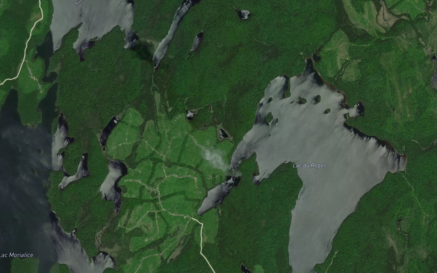 Satellite map of the Lac Kamickekwakamacik