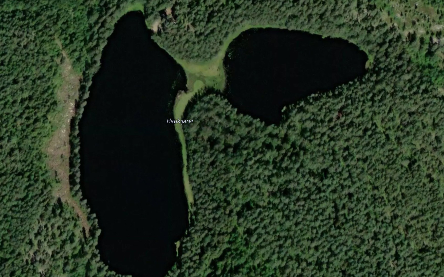 Satellite map of the Haukijarvi
