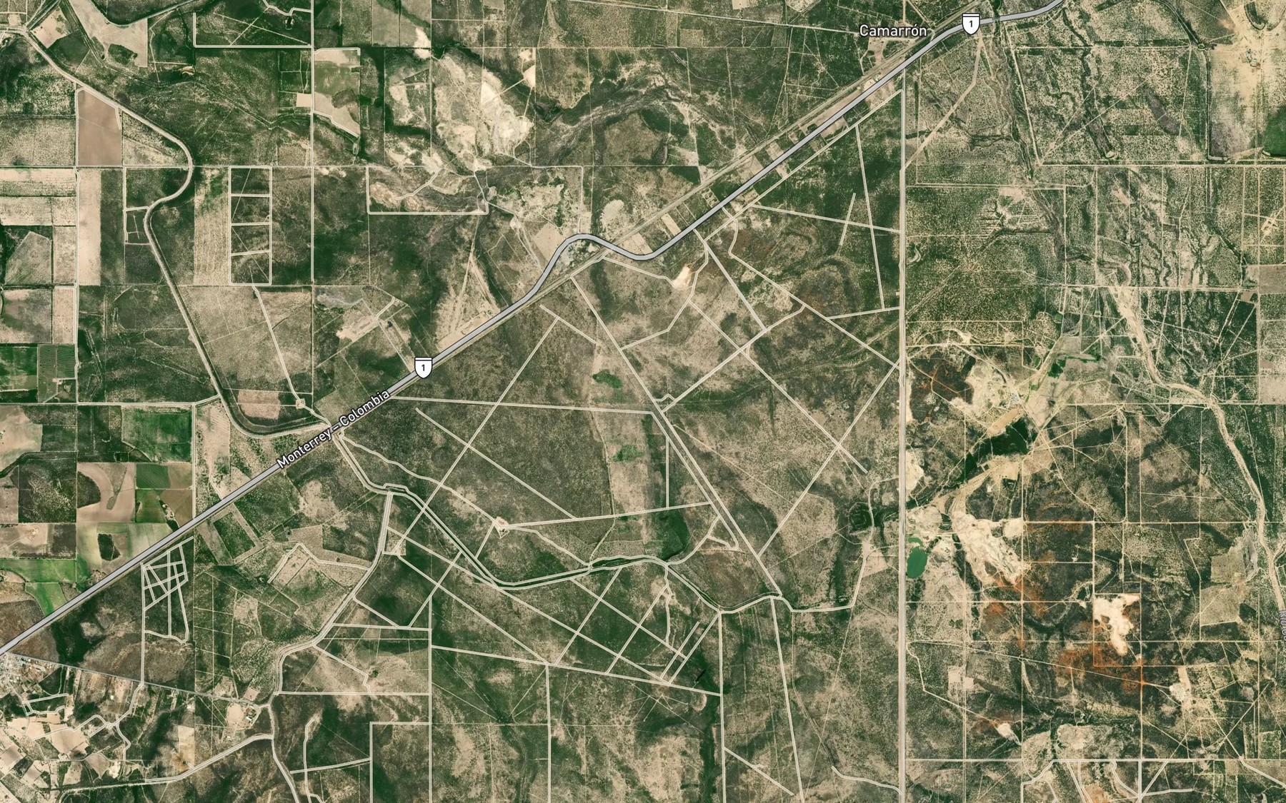 Satellite map of the El Rastro