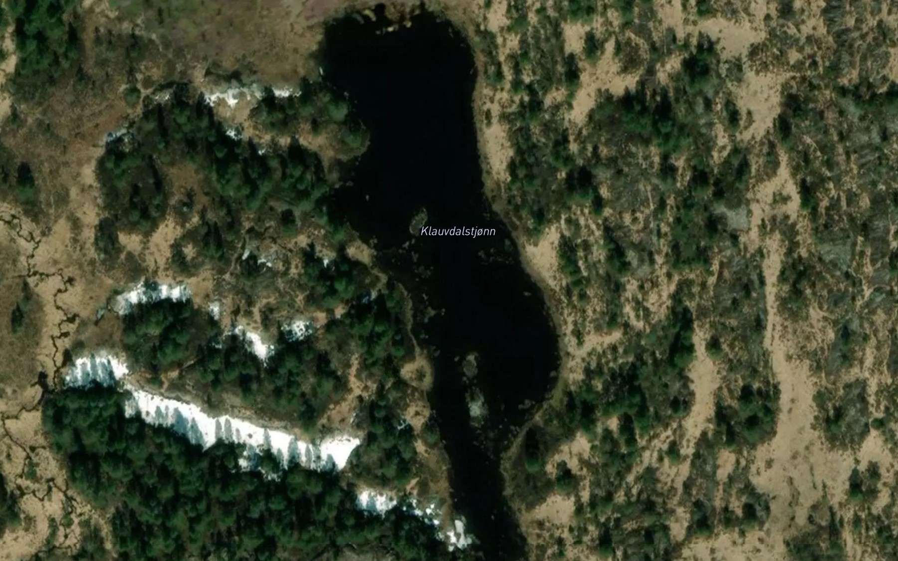 Satellite map of the Klauvdalstjonn
