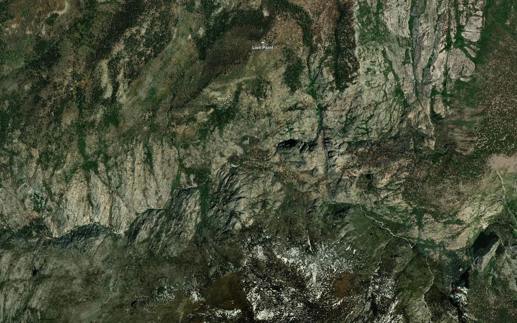 Satellite map of the Fish Creek