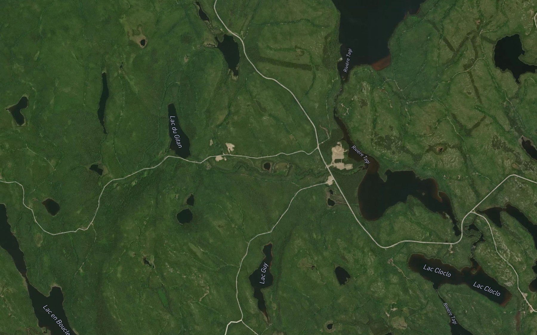 Satellite map of the Lac Hercule