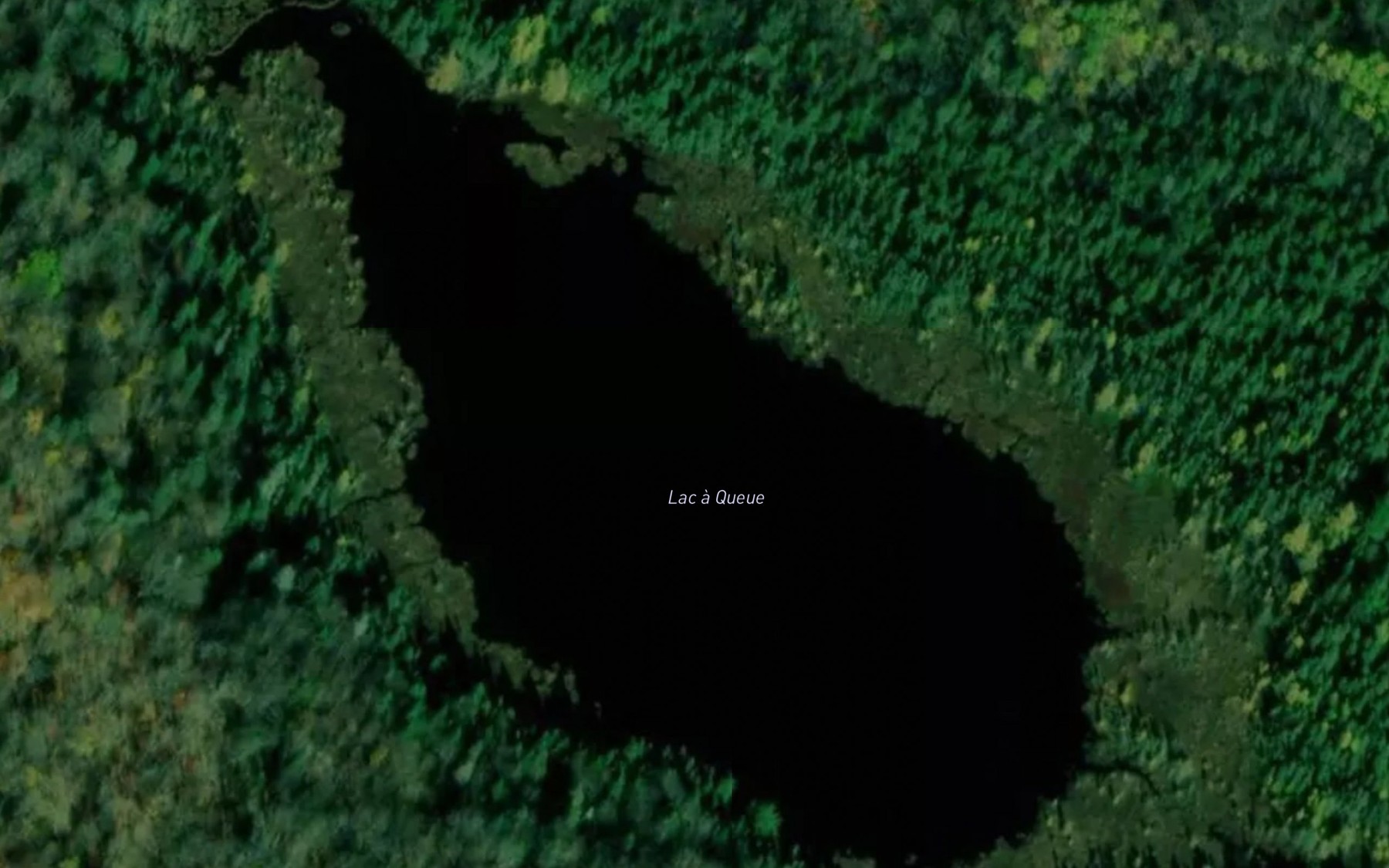 Satellite map of the Lac a Queue