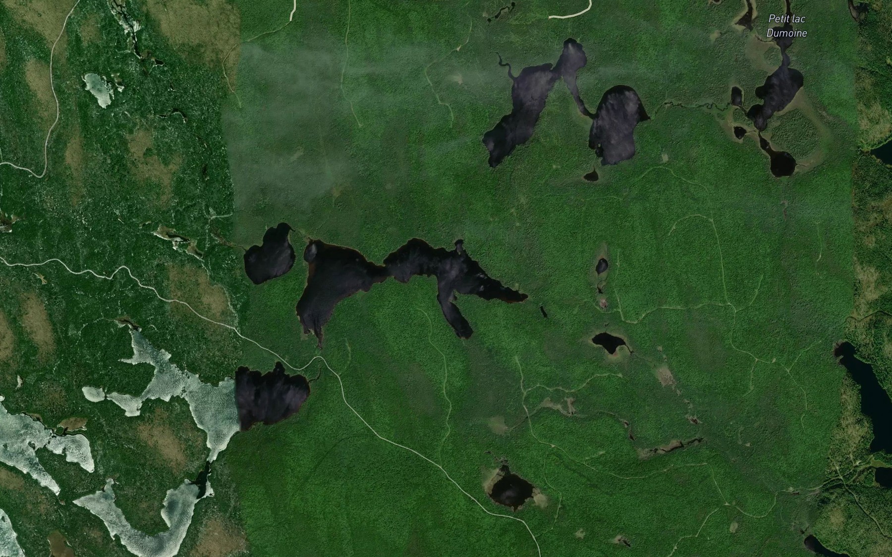 Satellite map of the Lac Whisky