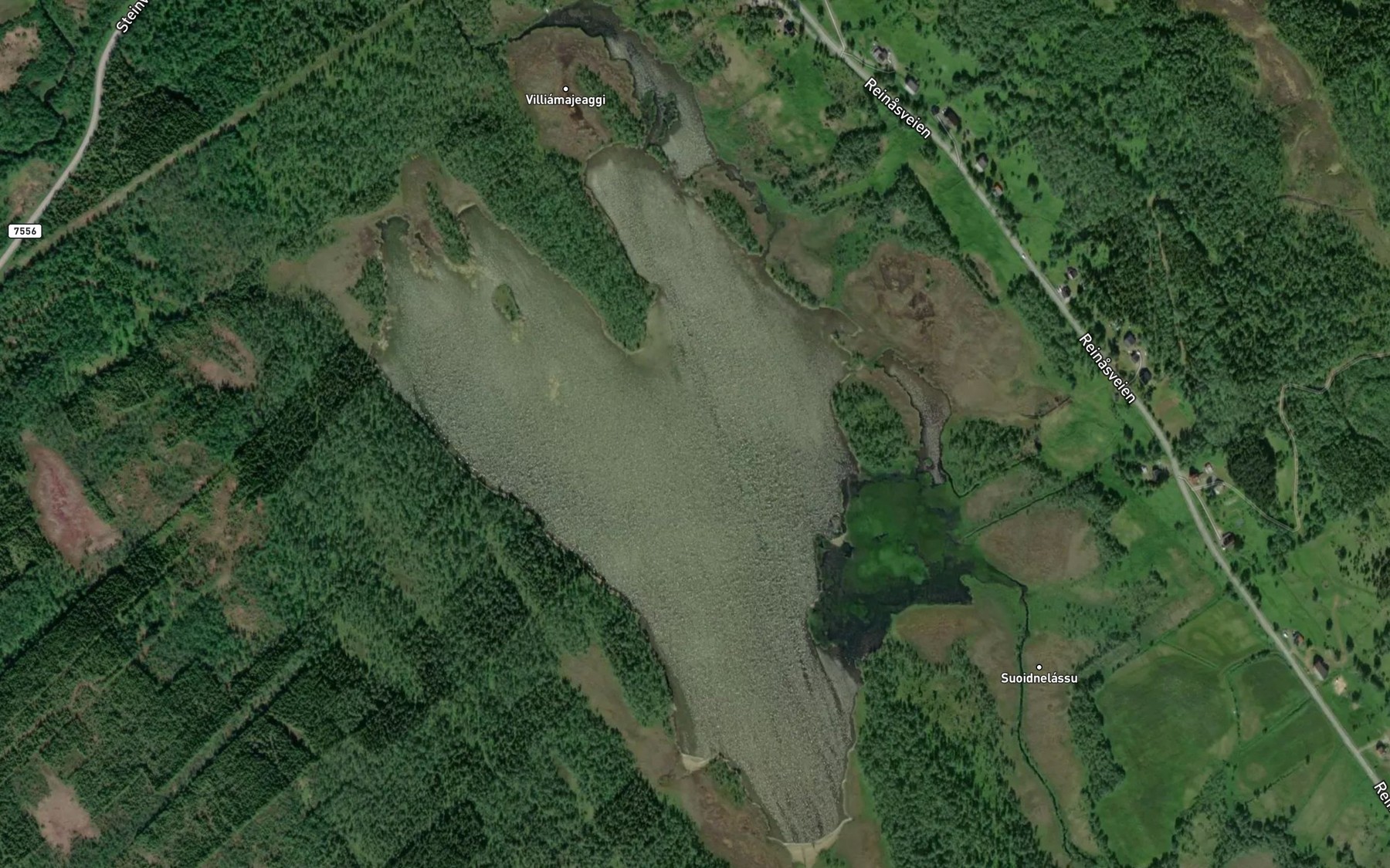 Satellite map of the Roasujavri