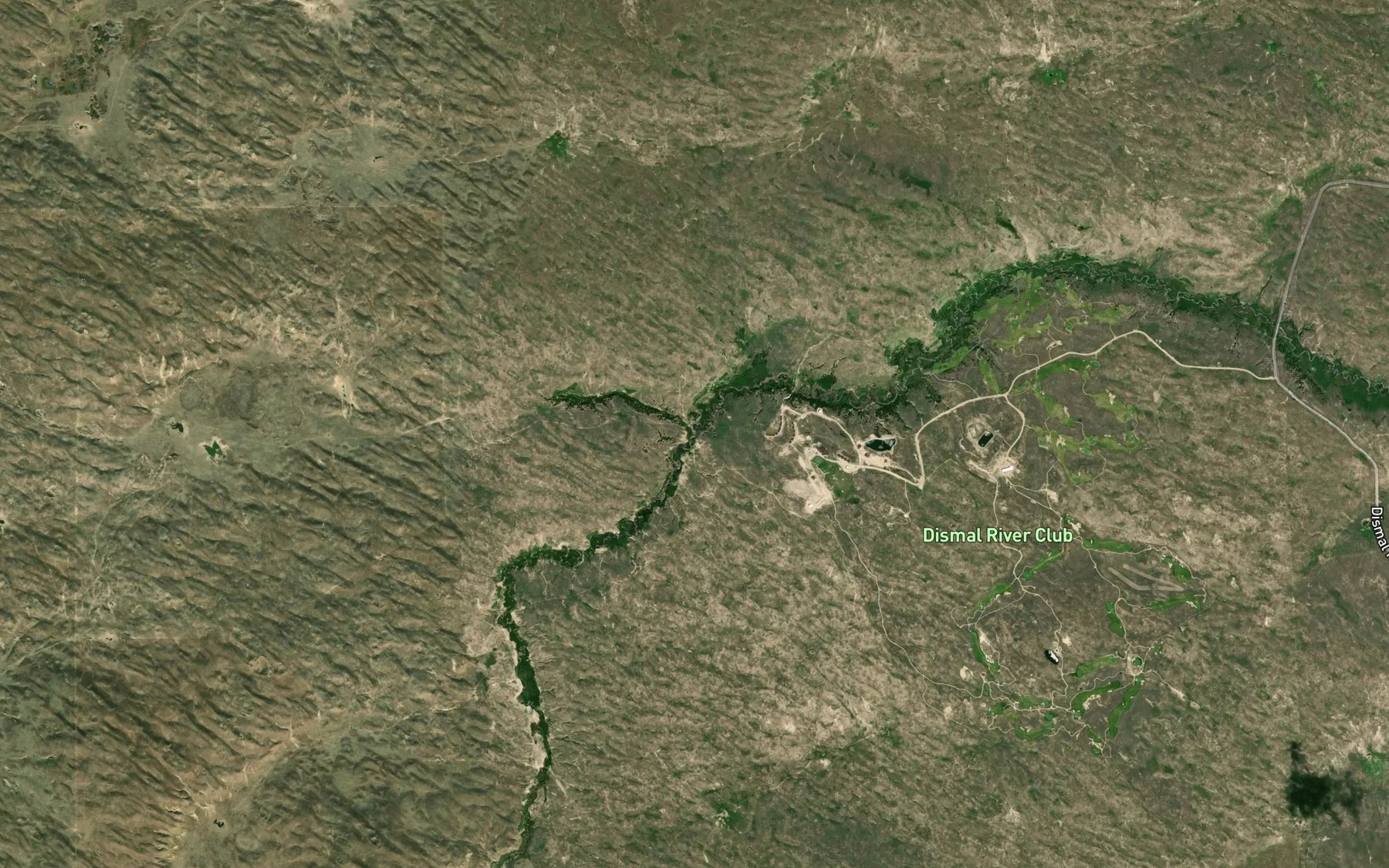 Satellite map of the Bobtail Creek