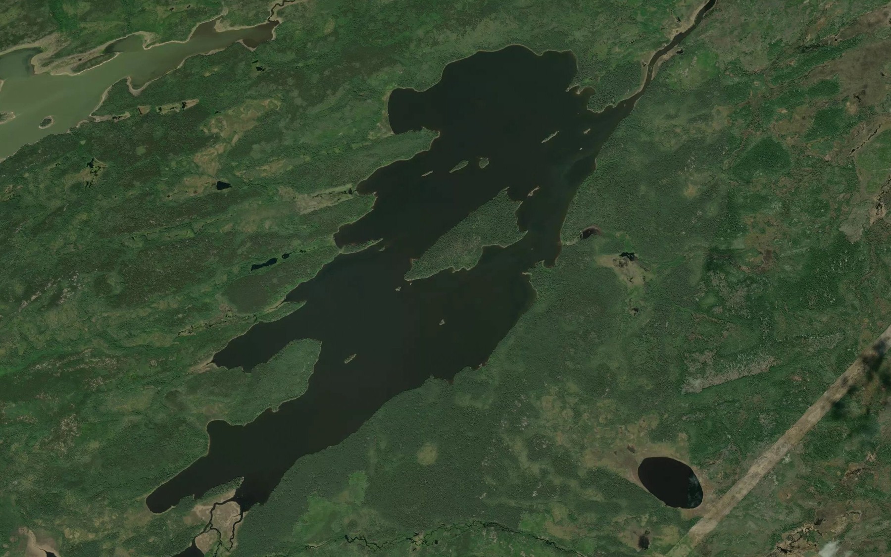 Satellite map of the McCormick Lake