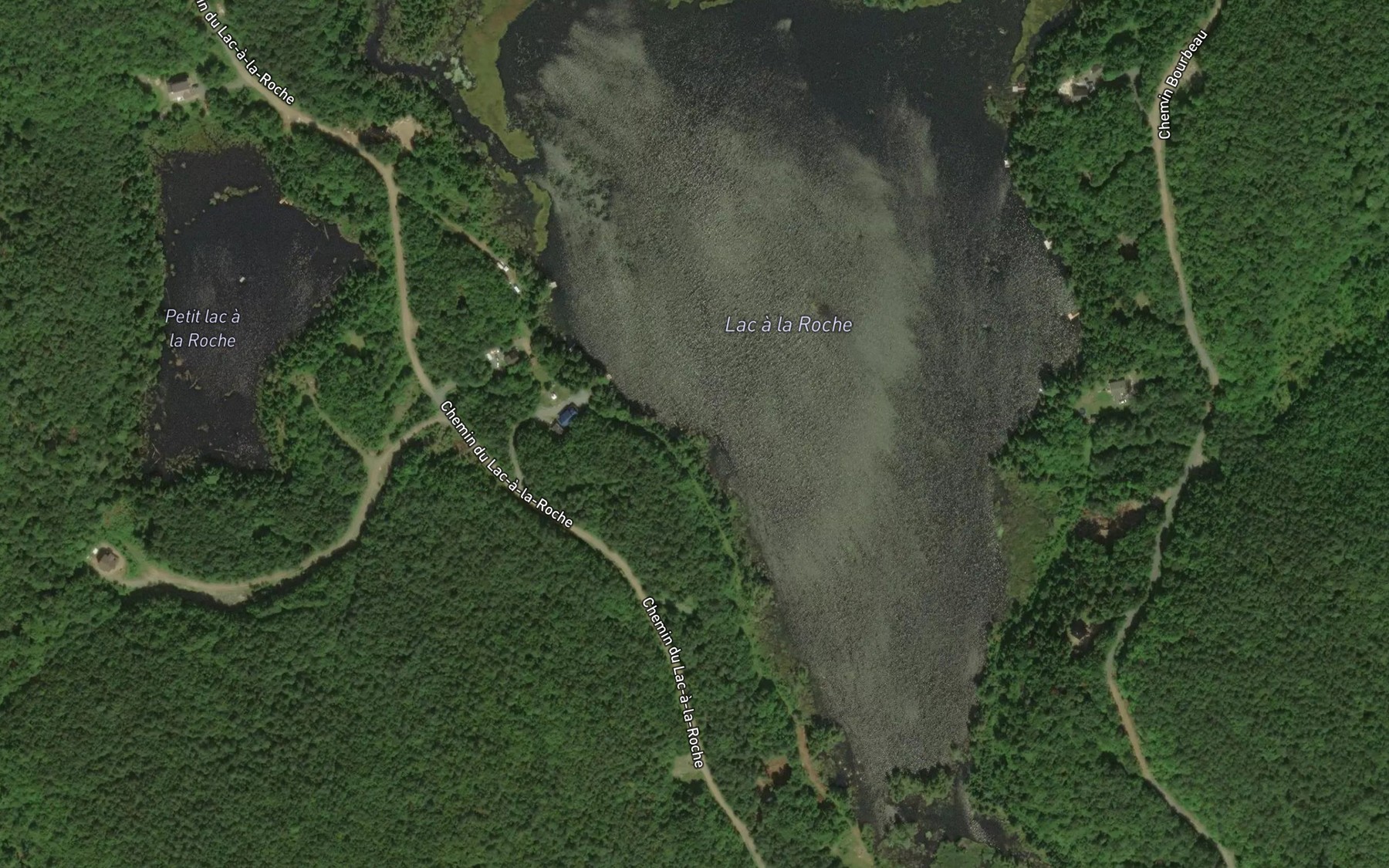 Satellite map of the Lac a la Roche