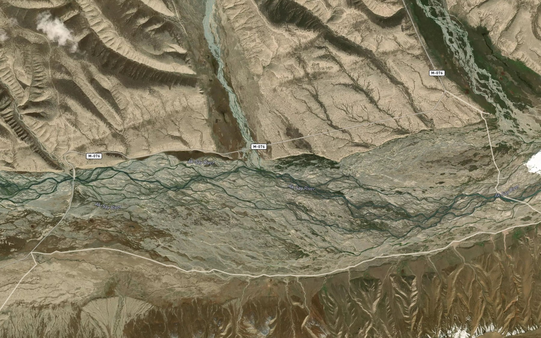 Satellite map of the Kashkasu