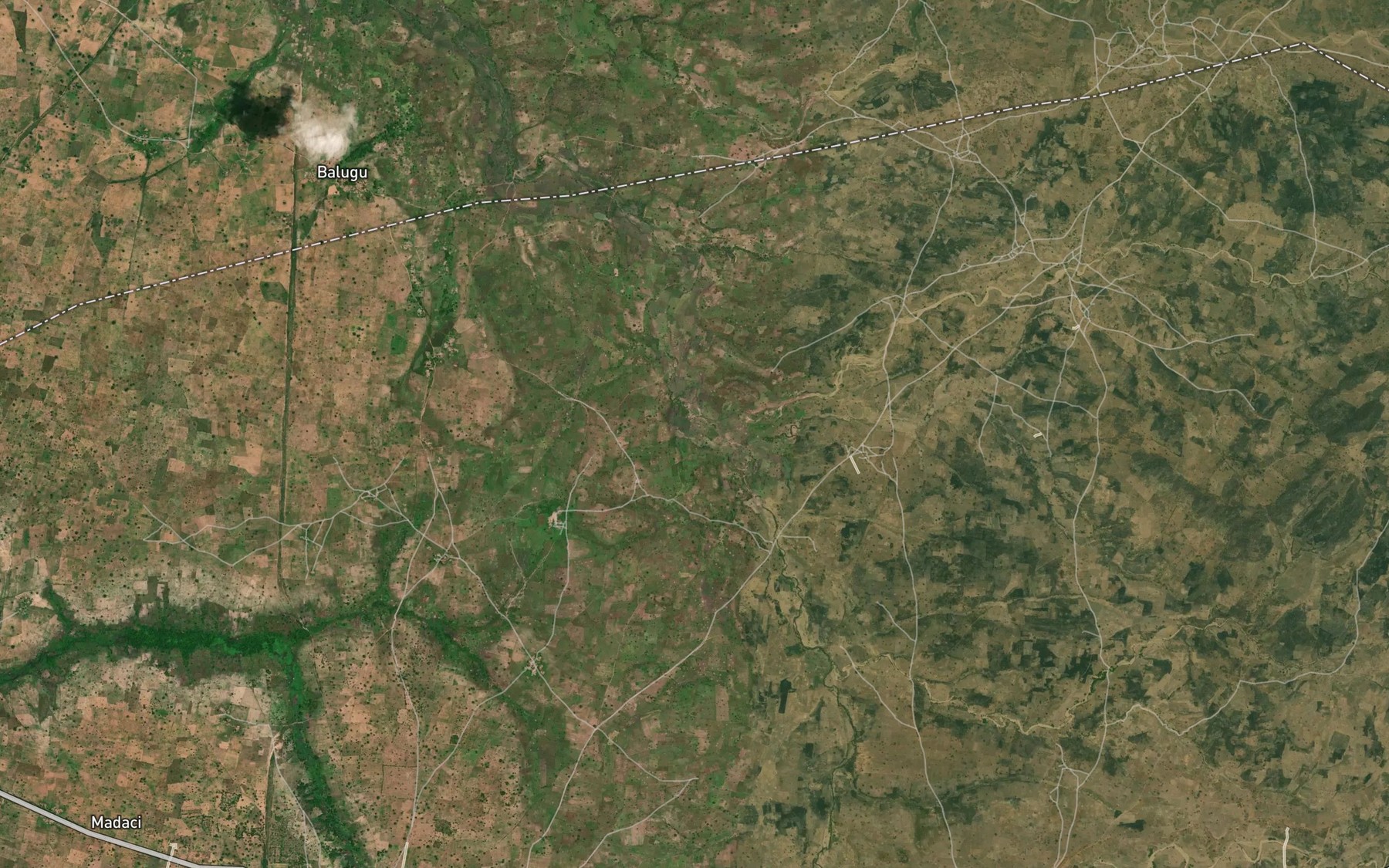Satellite map of the River Kada