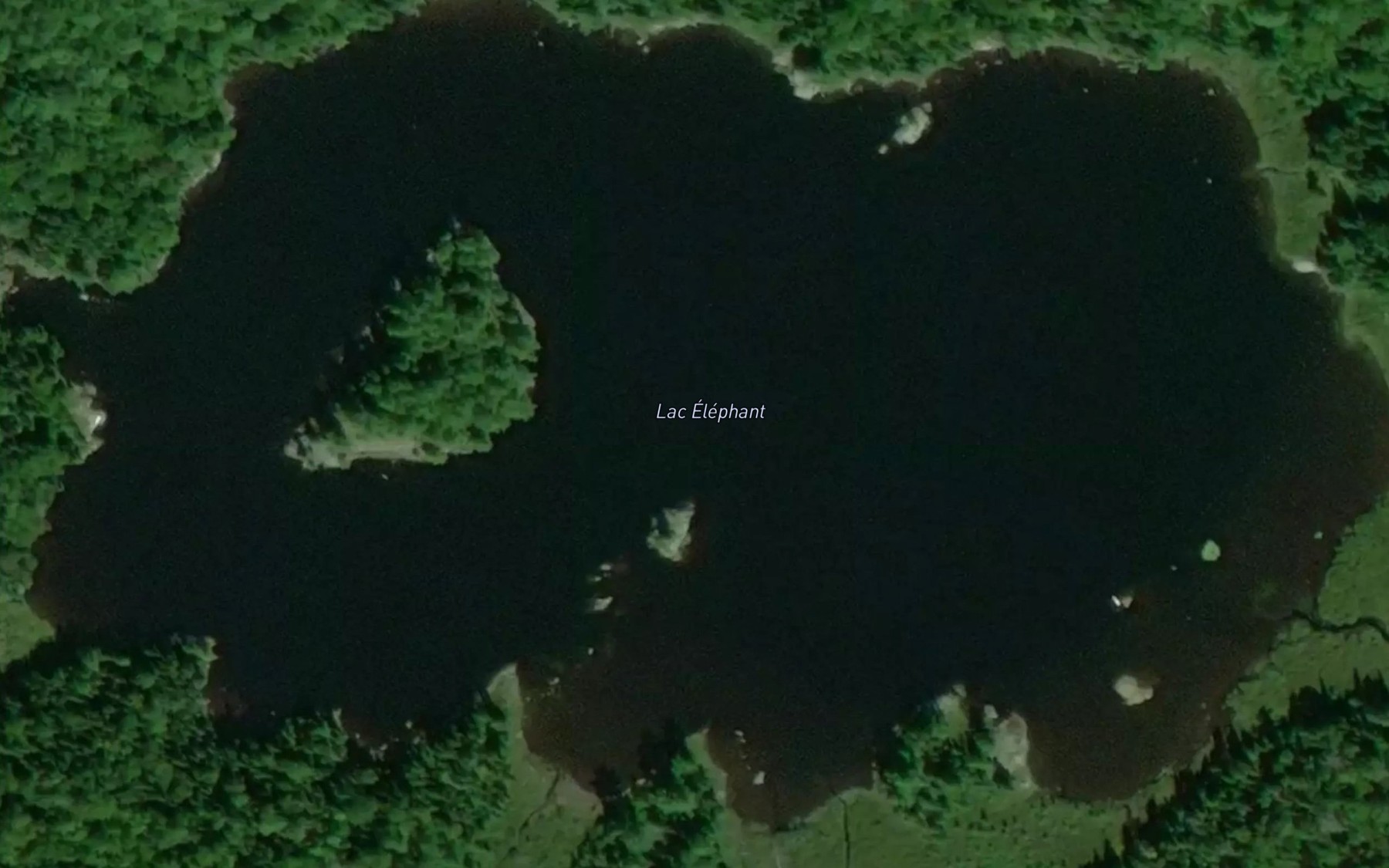 Satellite map of the Lac Elephant