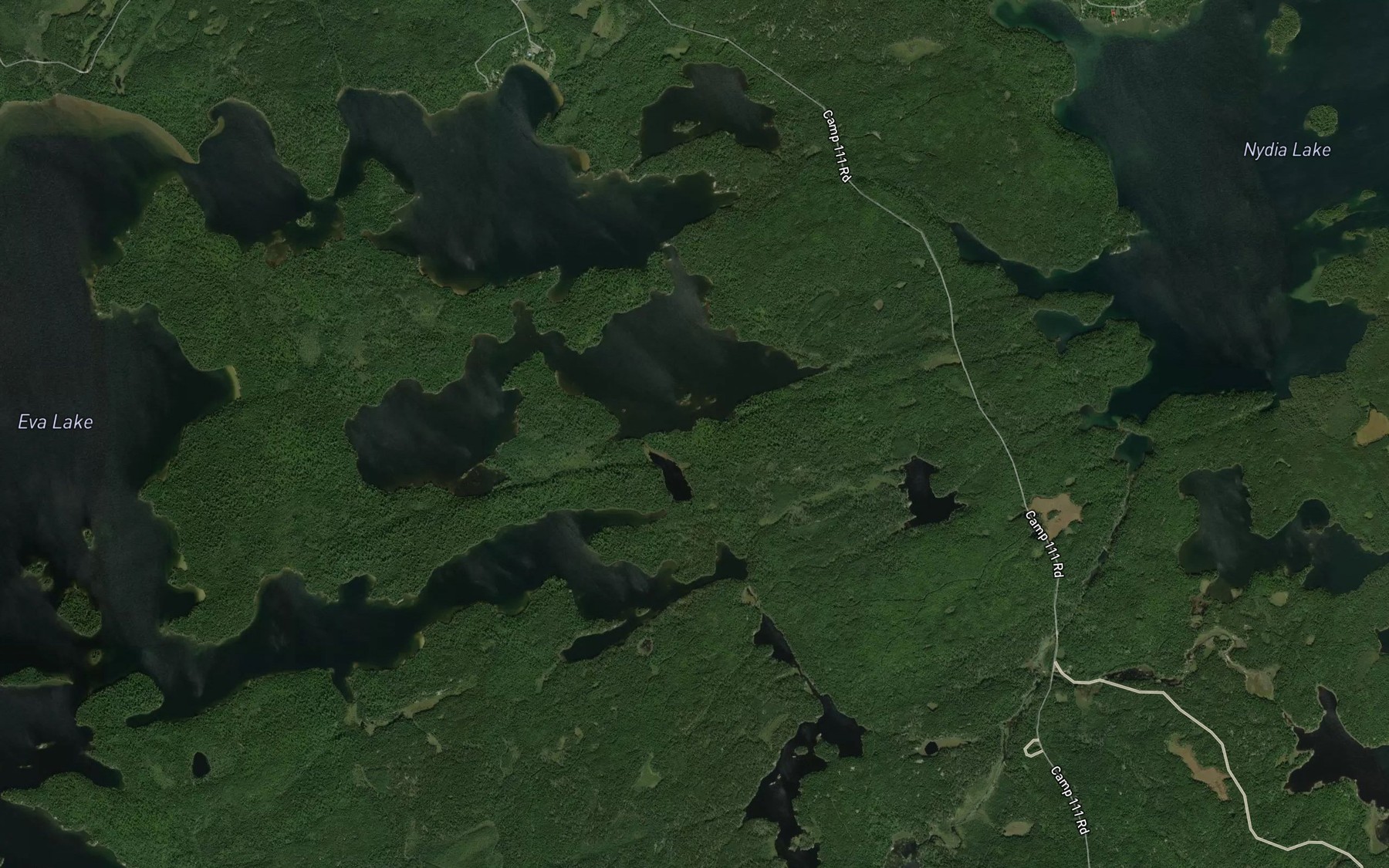 Satellite map of the Northeast Bay