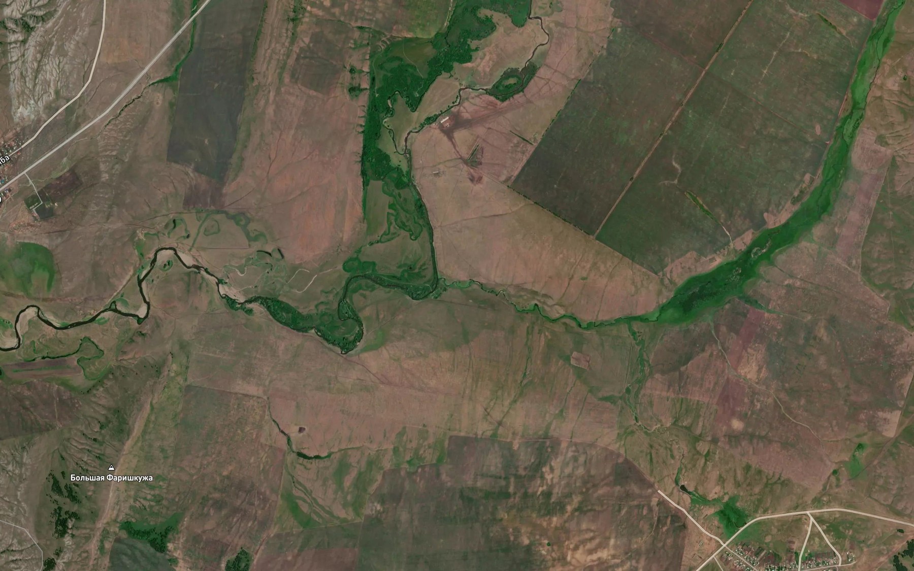 Satellite map of the Asele