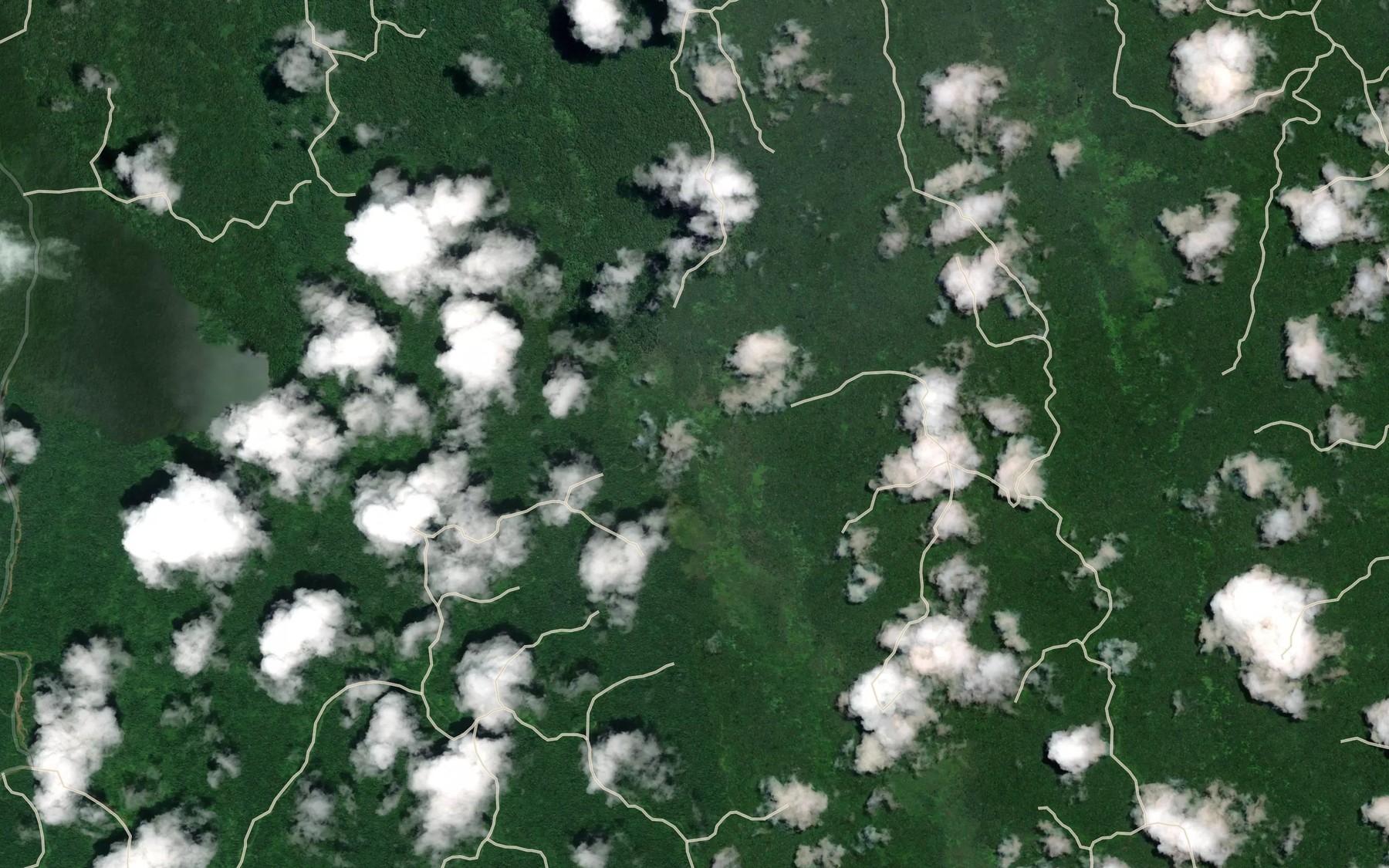 Satellite map of the Murari Creek