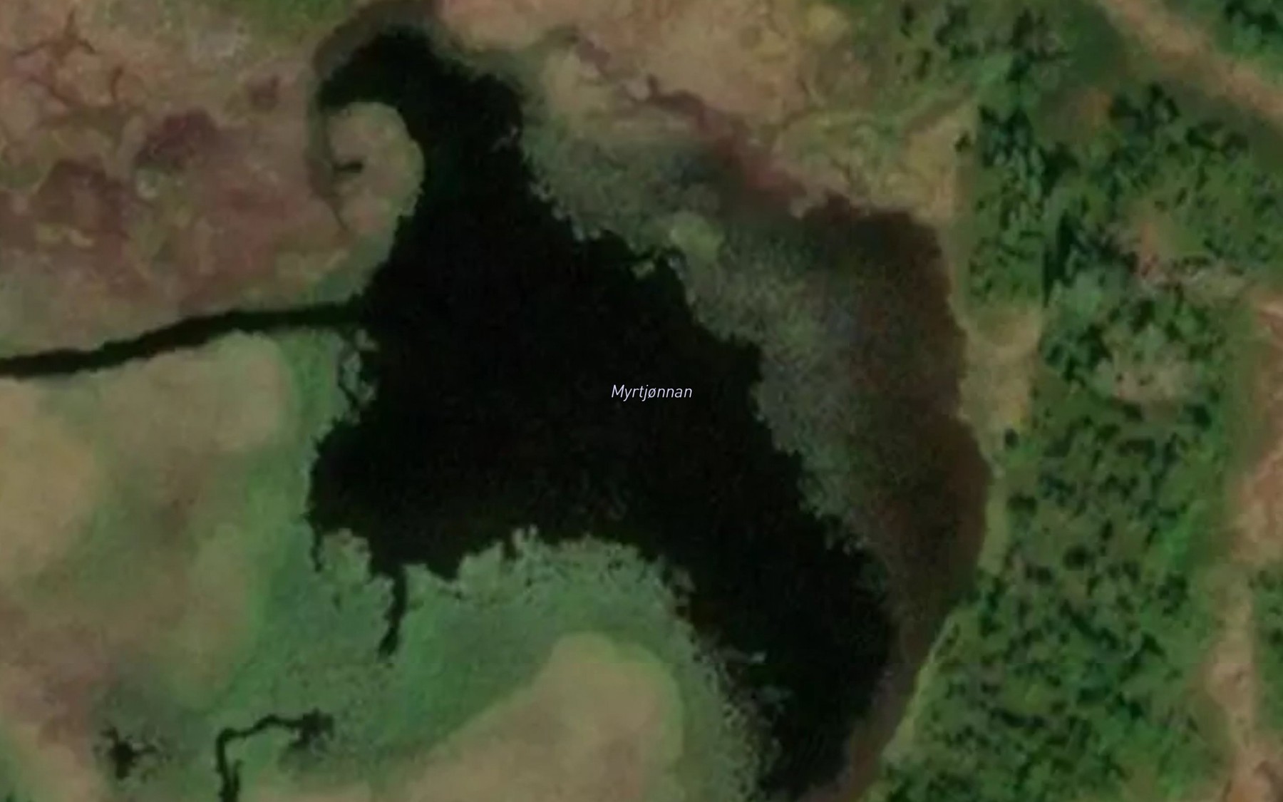Satellite map of the Myrtjornan