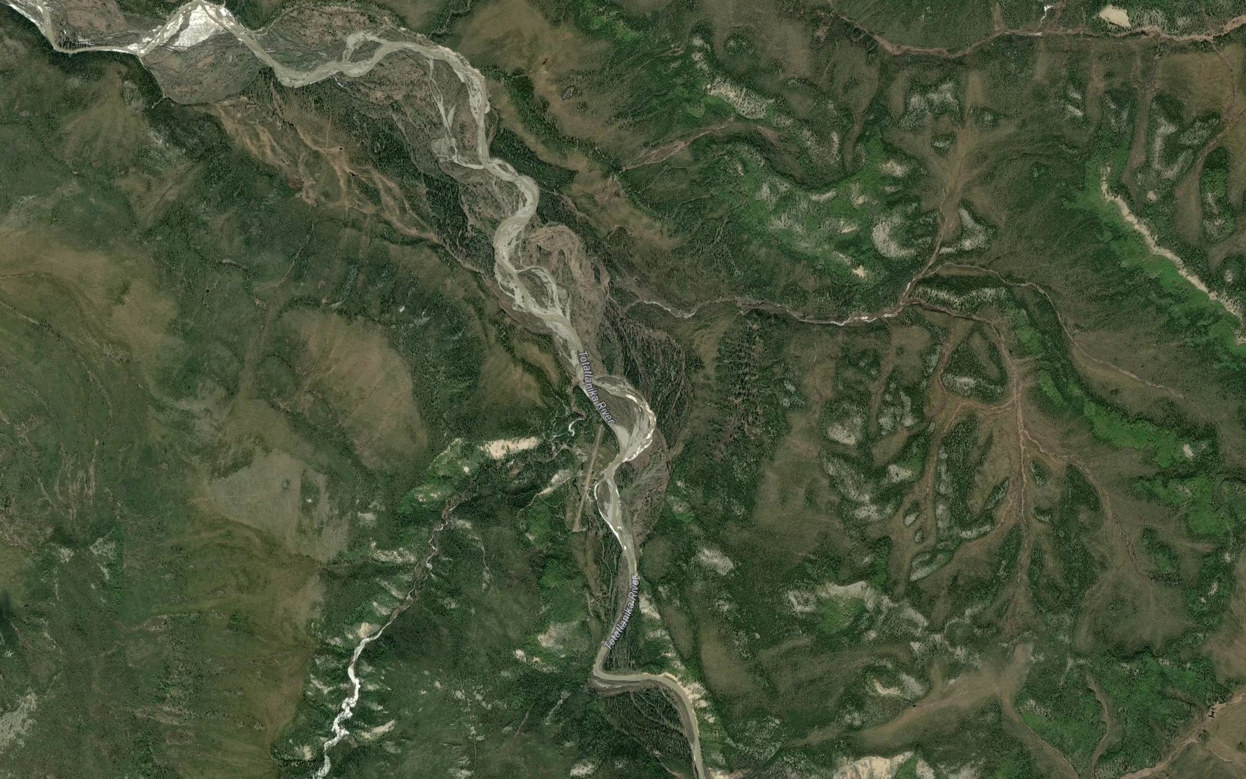 Satellite map of the Iron Creek