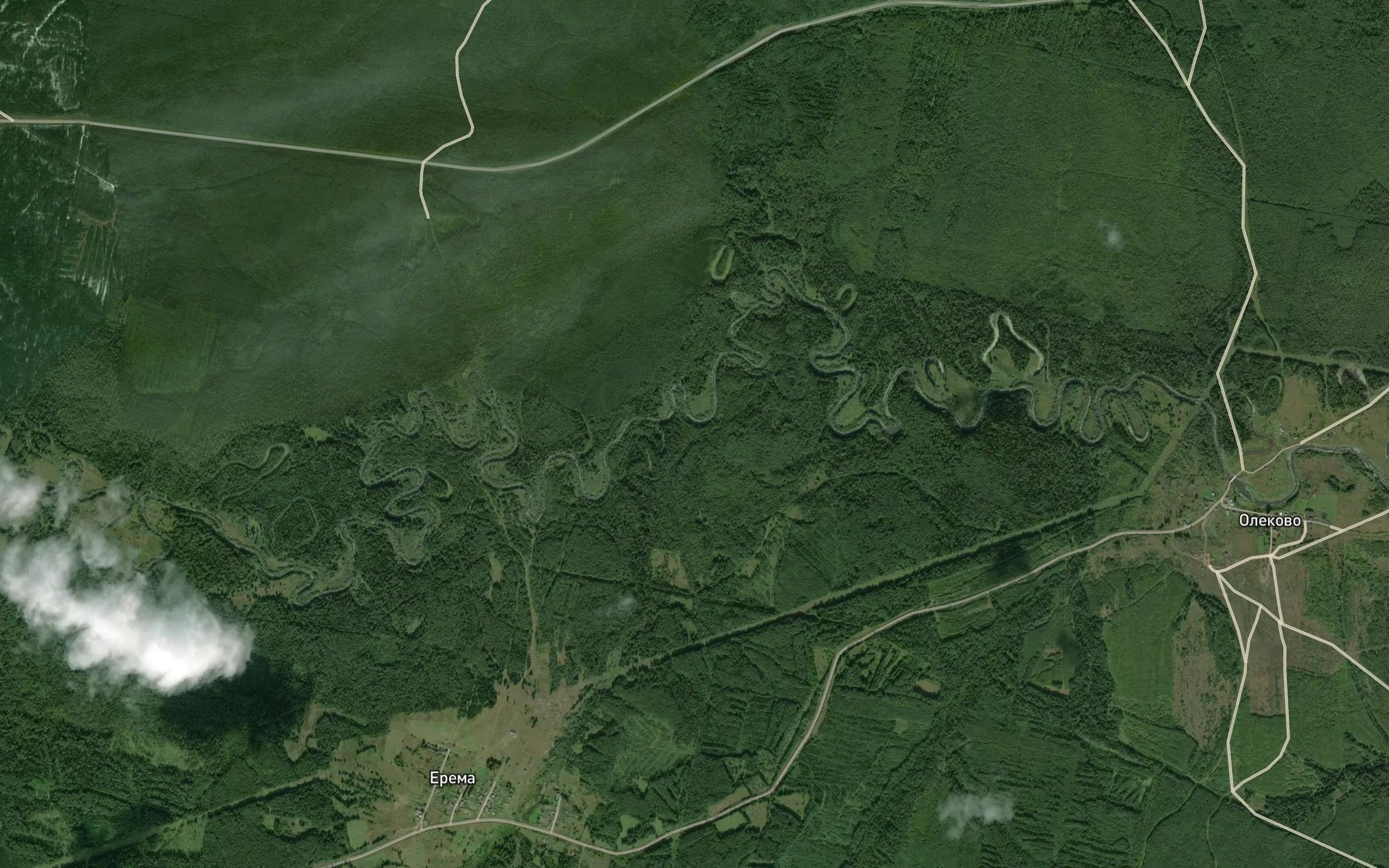 Satellite map of the Yereminskaya