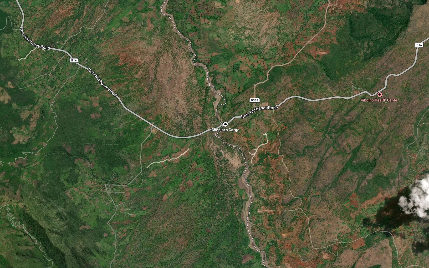 Satellite map of the Cheptak