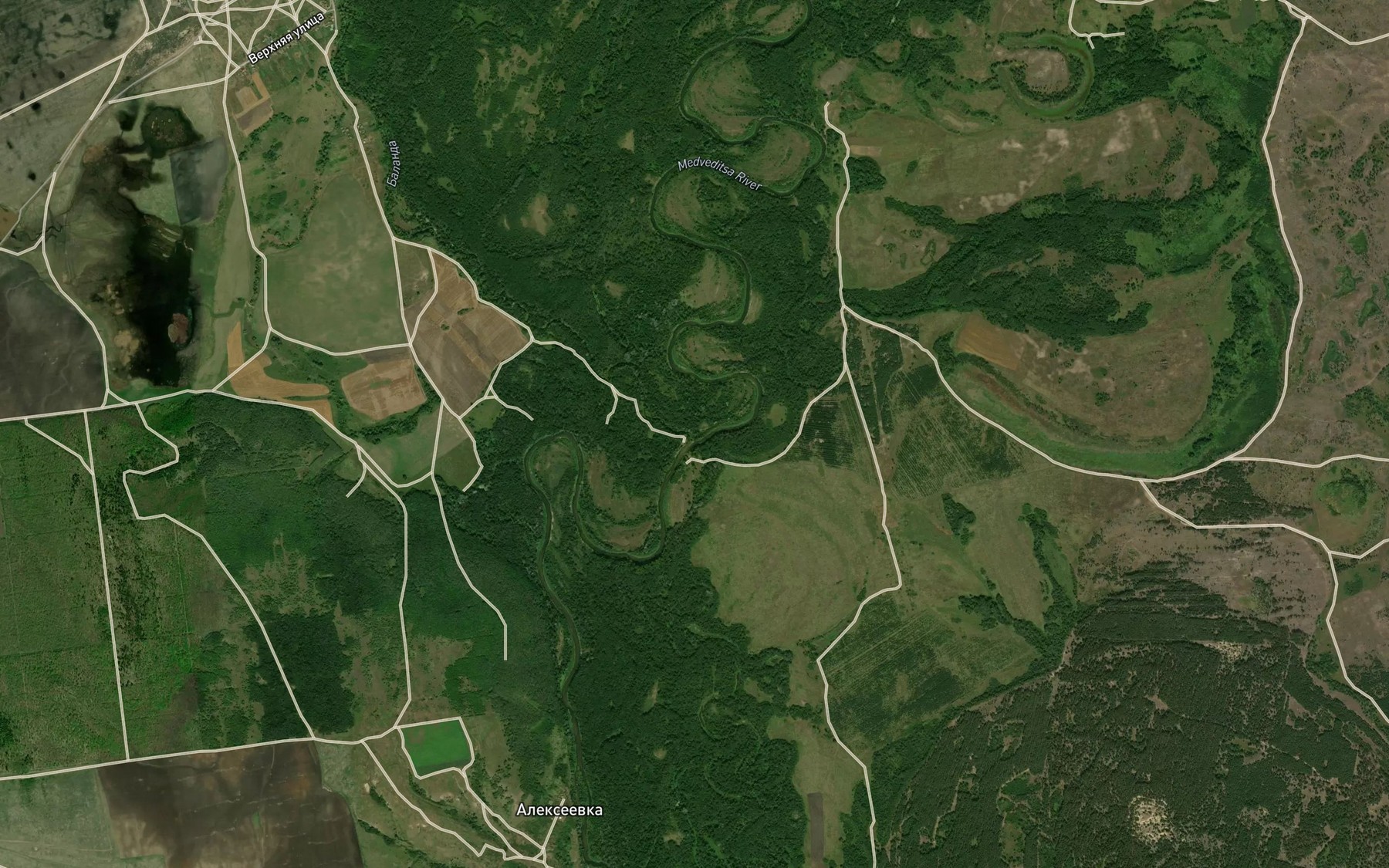Satellite map of the Balanda