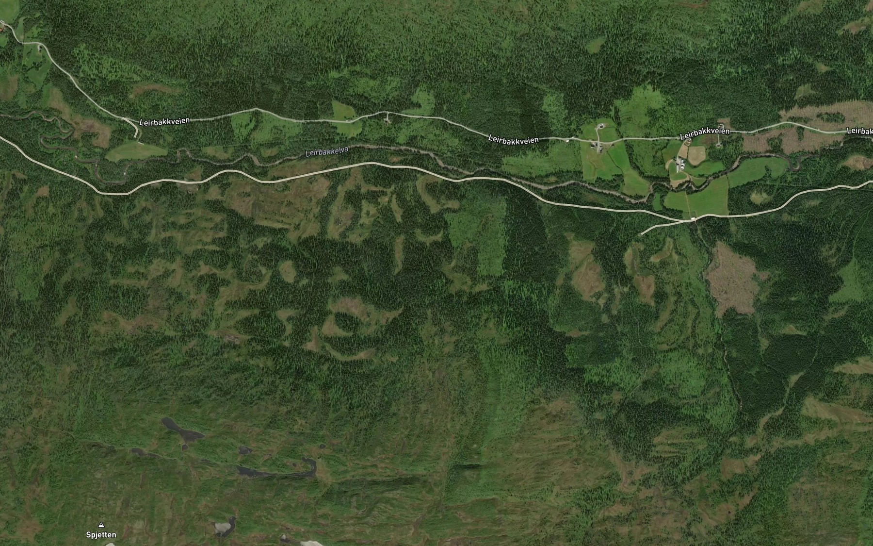 Satellite map of the Gammsaeterbekken