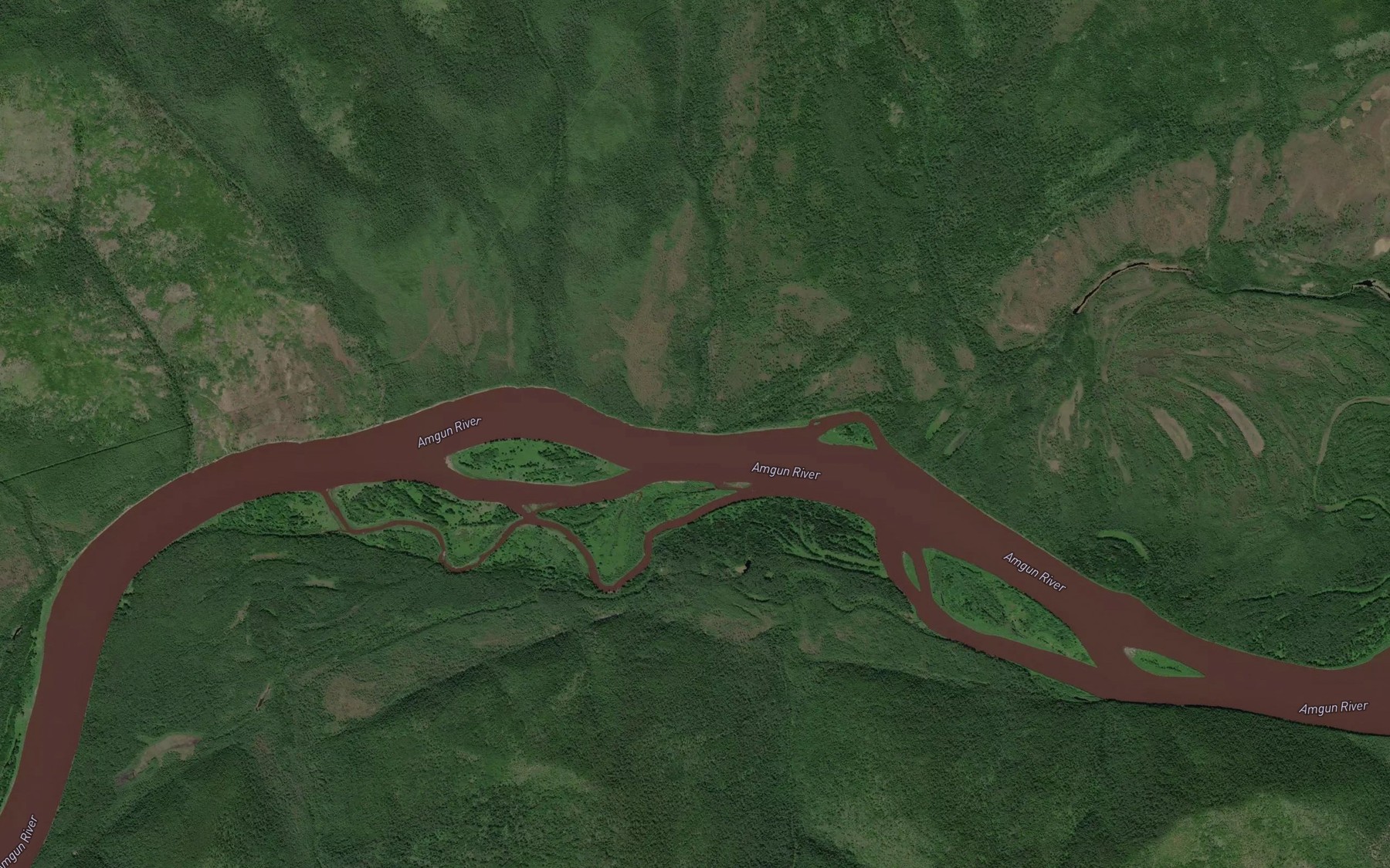 Satellite map of the Malyy Nail'din