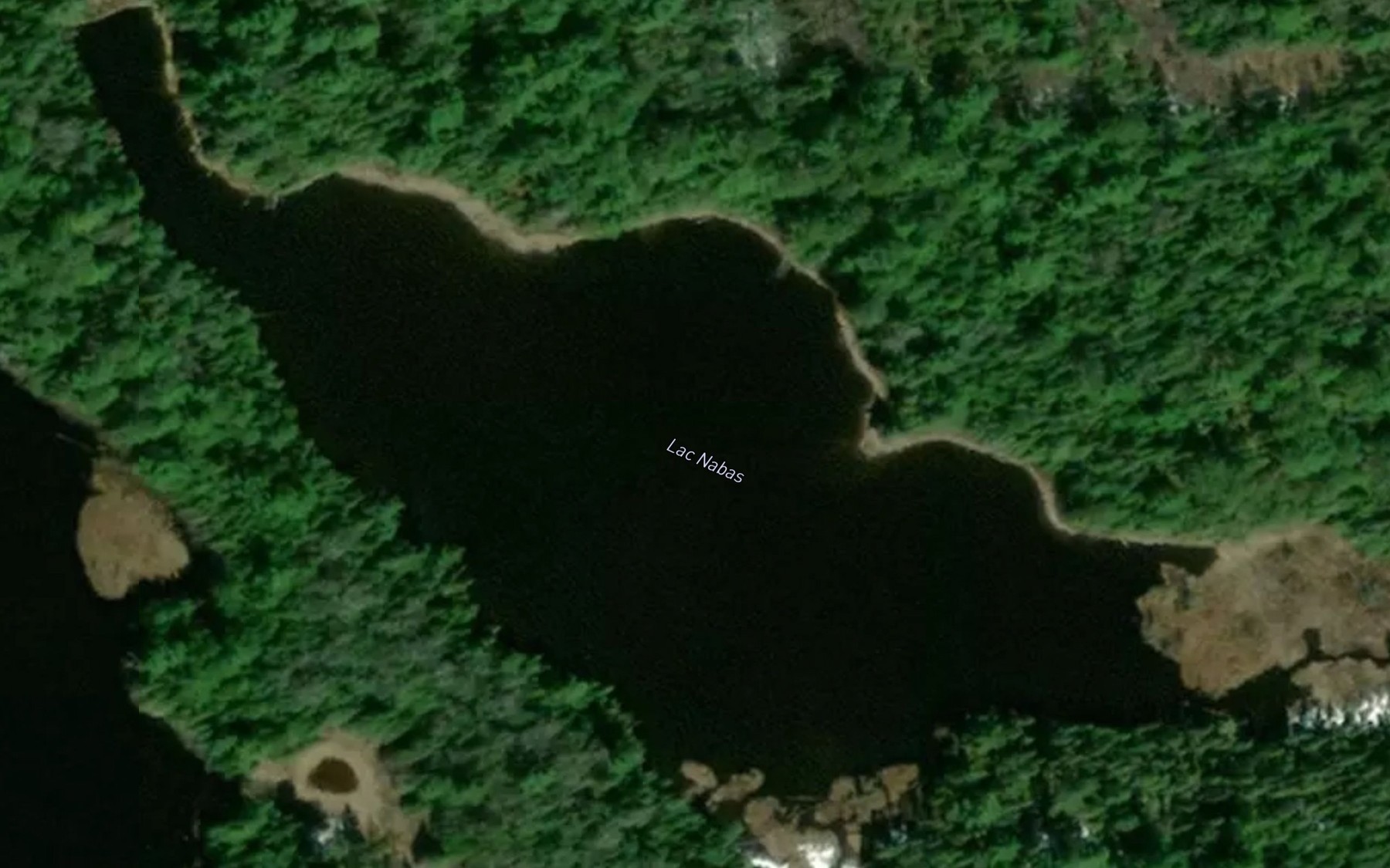 Satellite map of the Lac Nabas