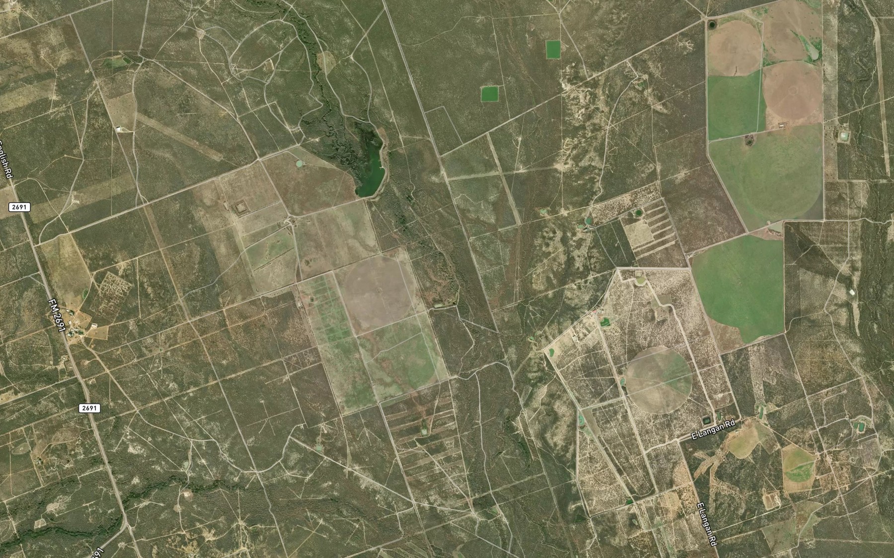 Satellite map of the Errol O Johnson Lake Number 2
