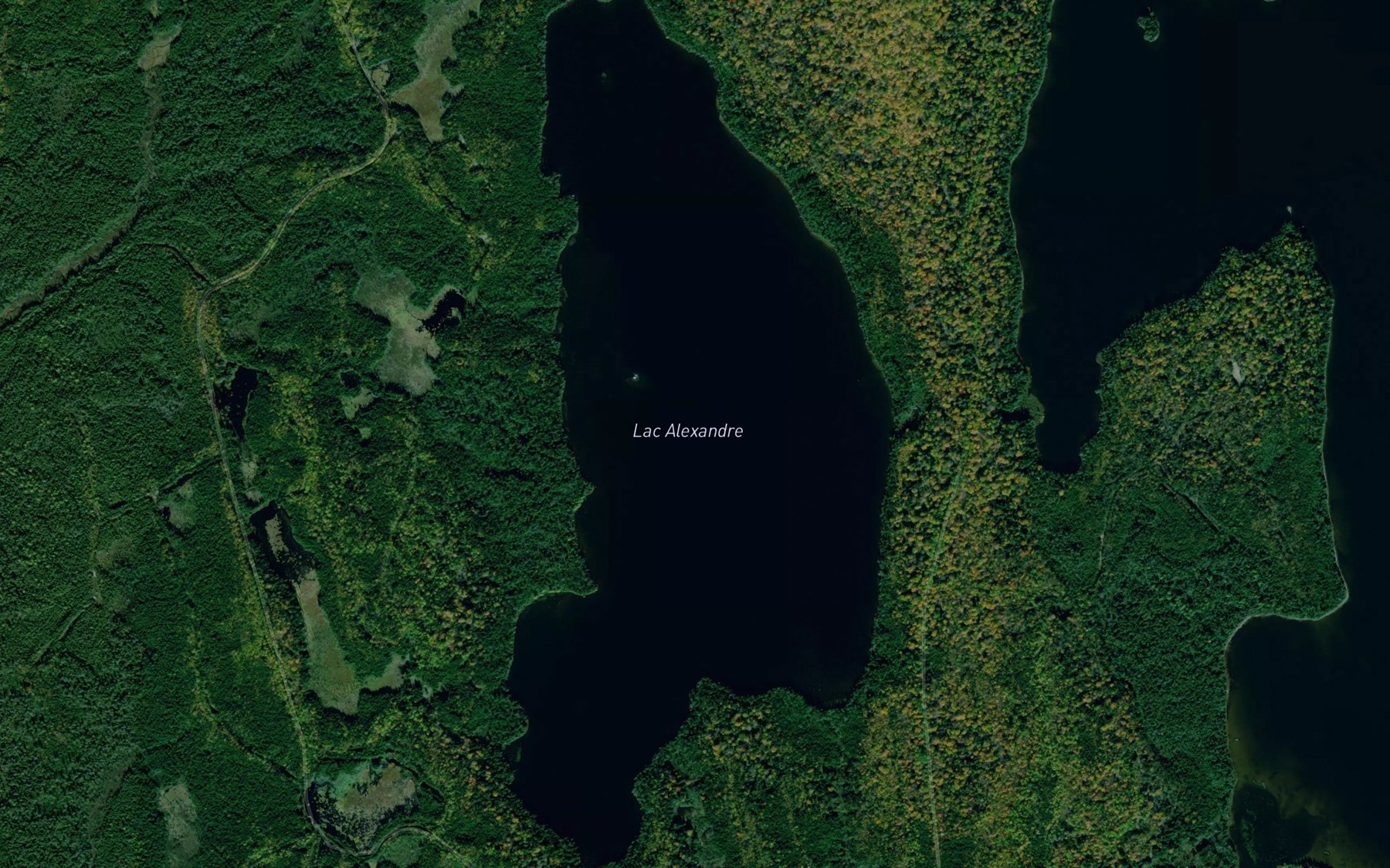Satellite map of the Lac Alexandre