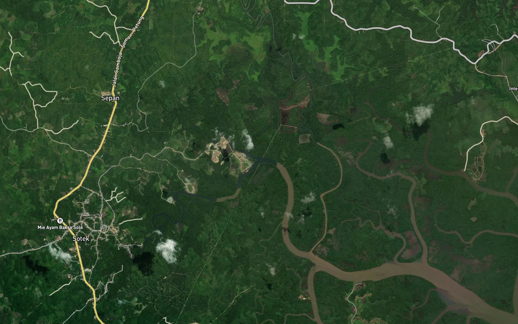 Satellite map of the Sungai Slimbung