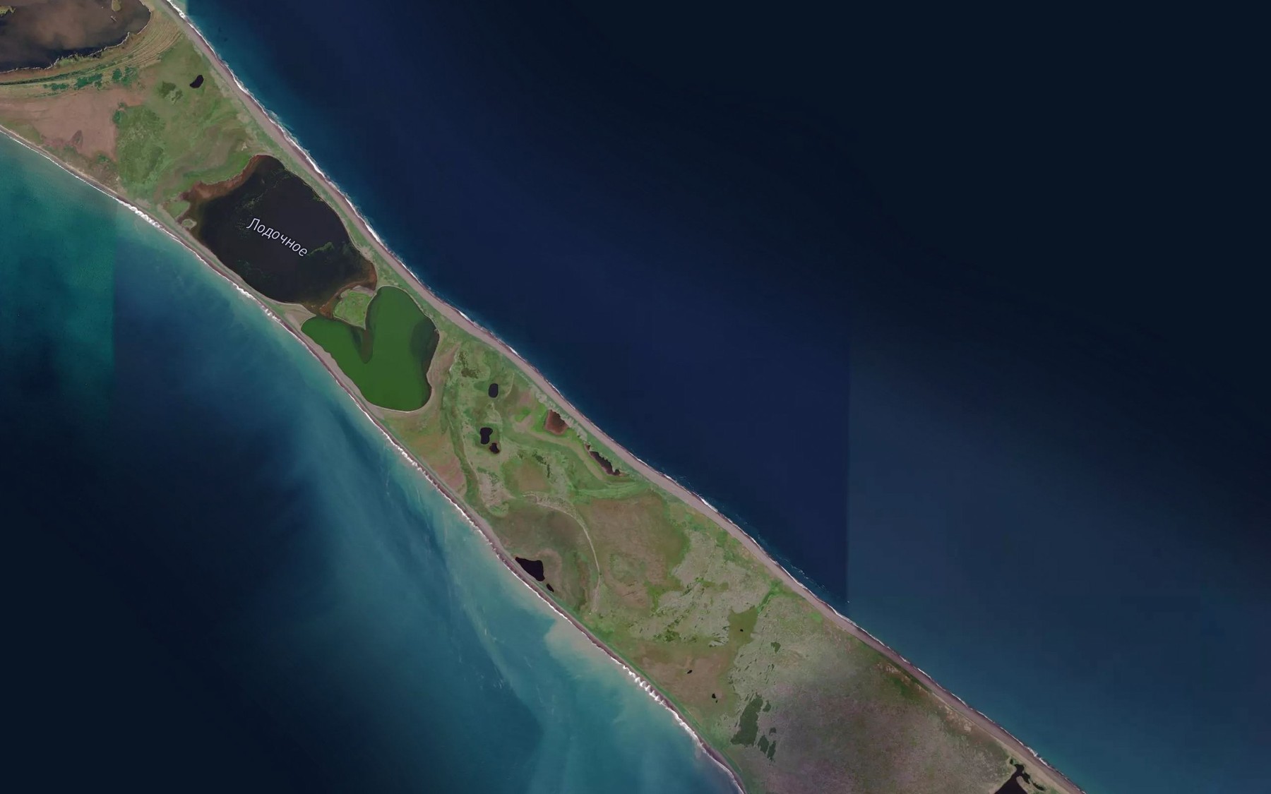 Satellite map of the Bukhta Nizmennaya