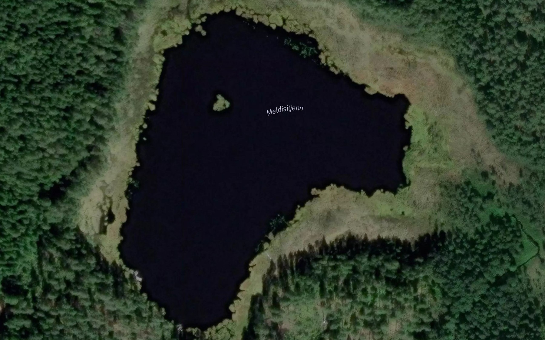 Satellite map of the Meldisitjern