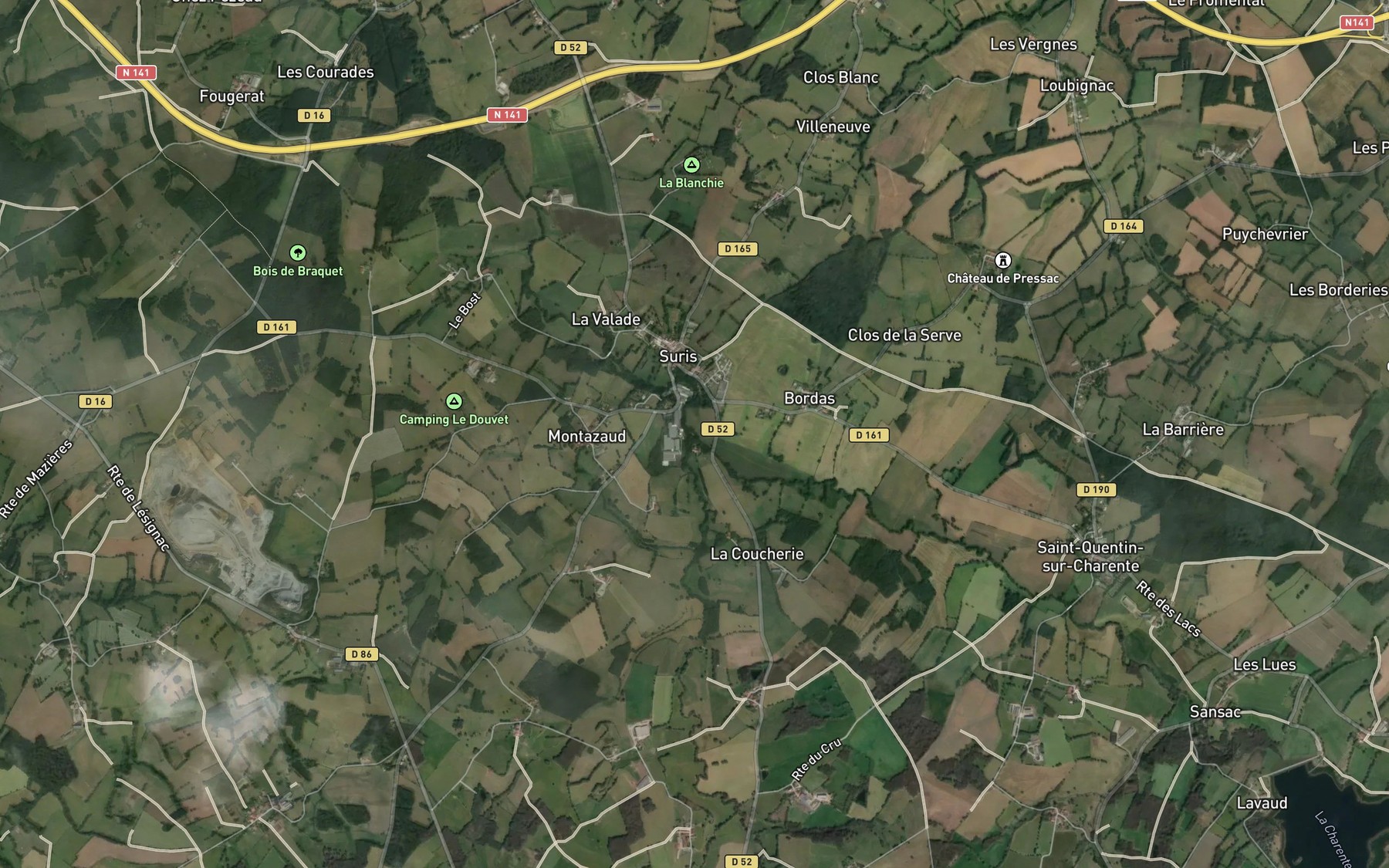 Satellite map of the Moulde