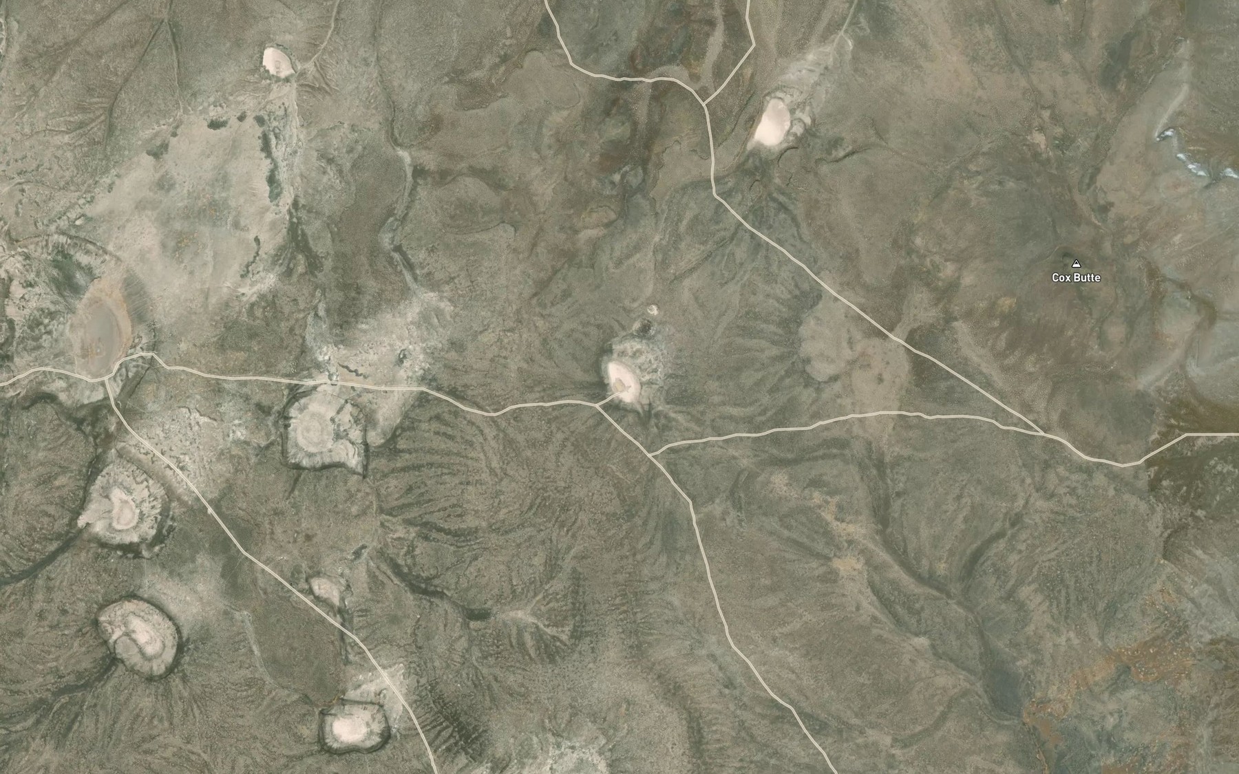 Satellite map of the Cox Butte Waterhole
