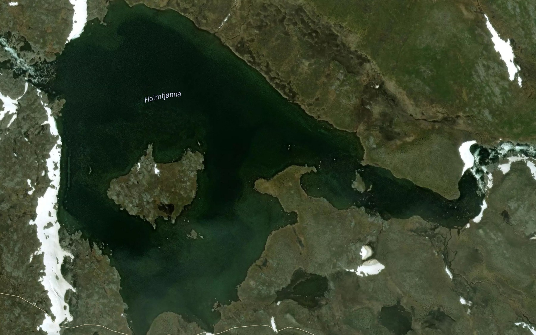 Satellite map of the Holmtjorna