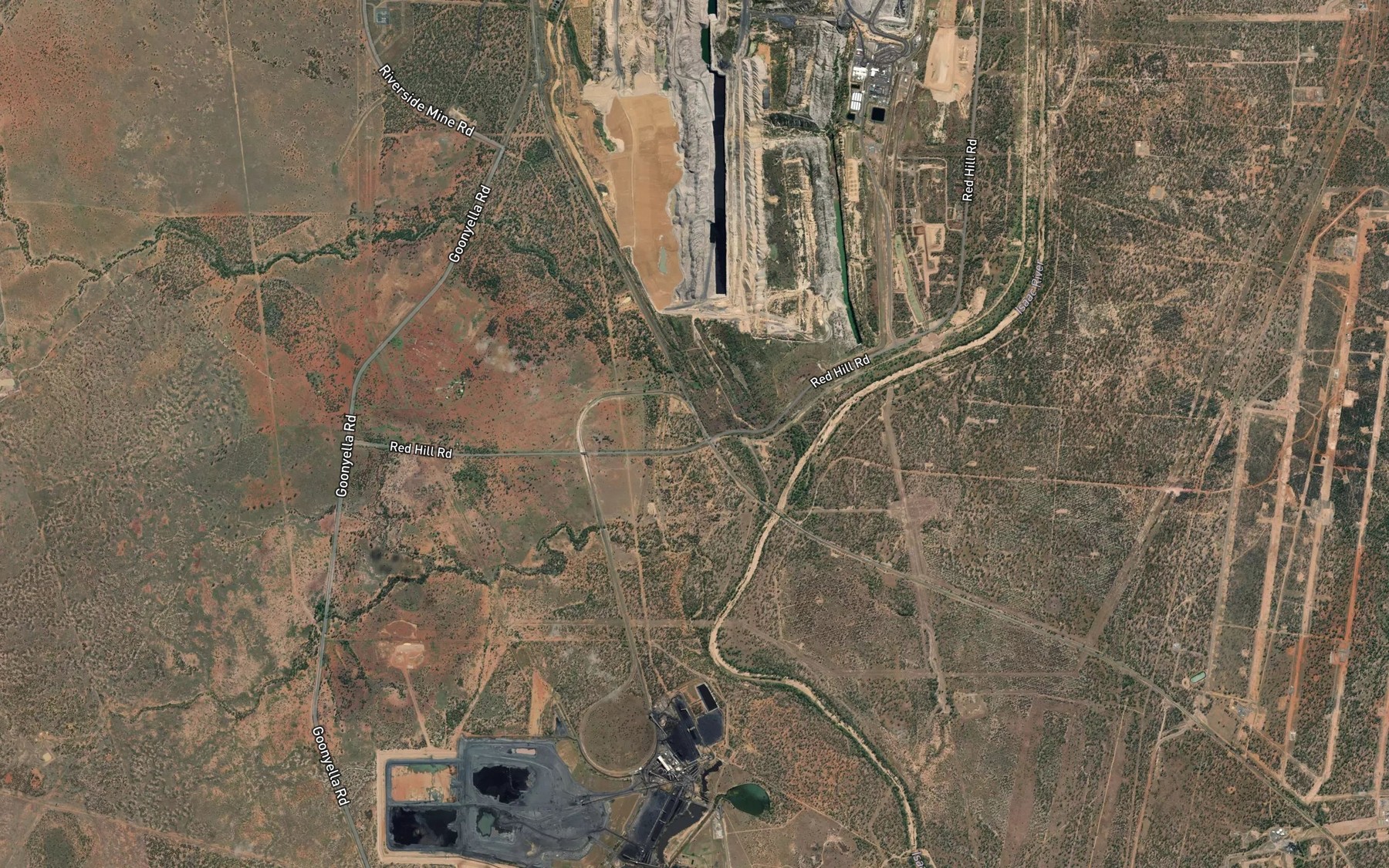 Satellite map of the Fisher Creek